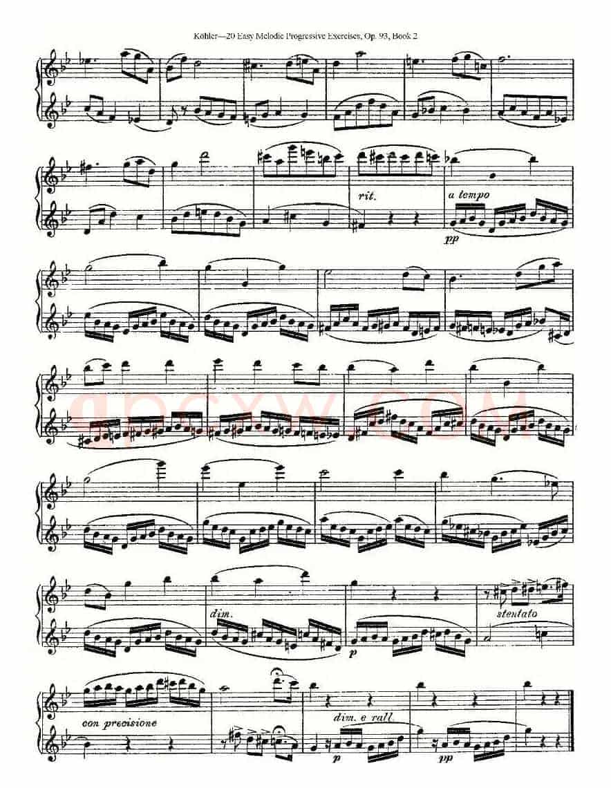 柯勒练习曲作品93号（二）