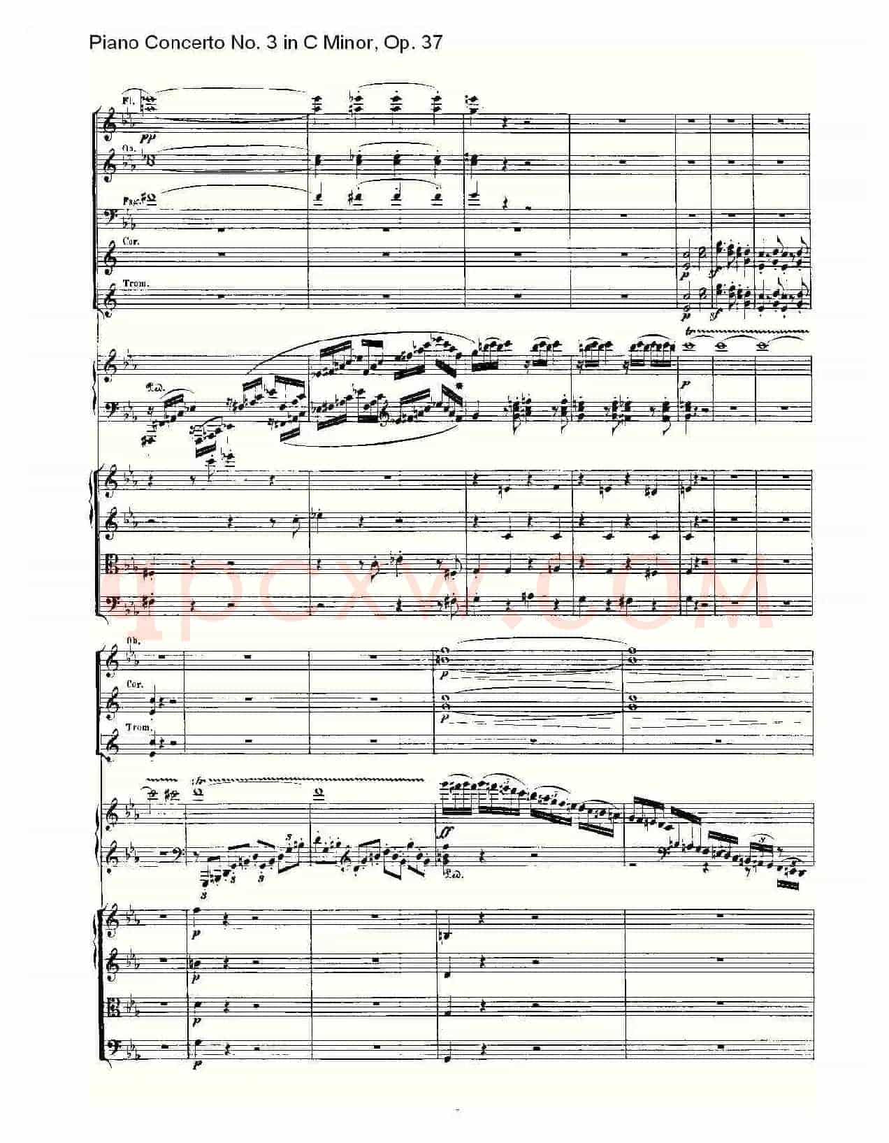 C小调钢琴第三协奏曲 Op.37 第一乐章