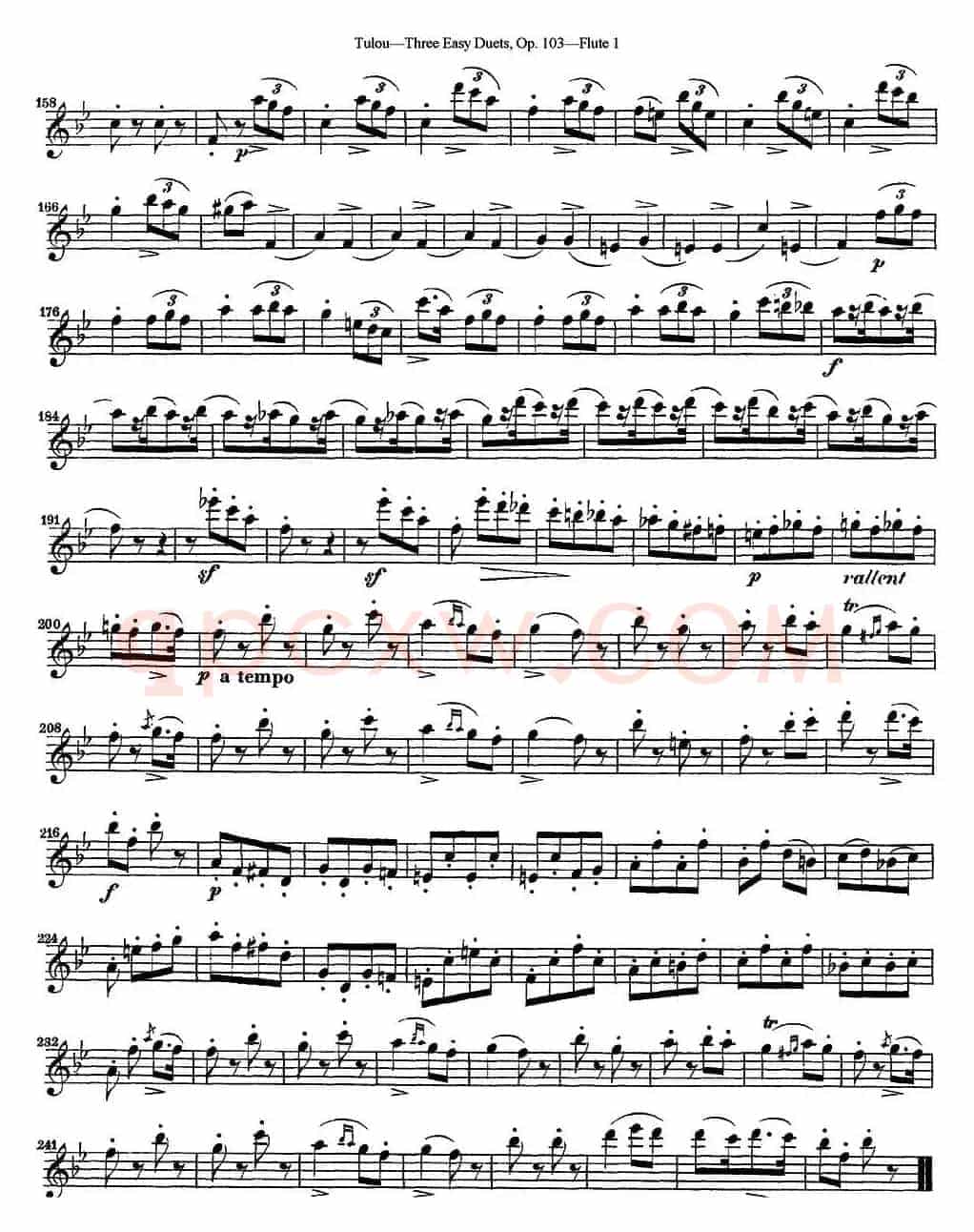 图露三首长笛简易重奏曲Op.103（Flute 1）（NO.3）