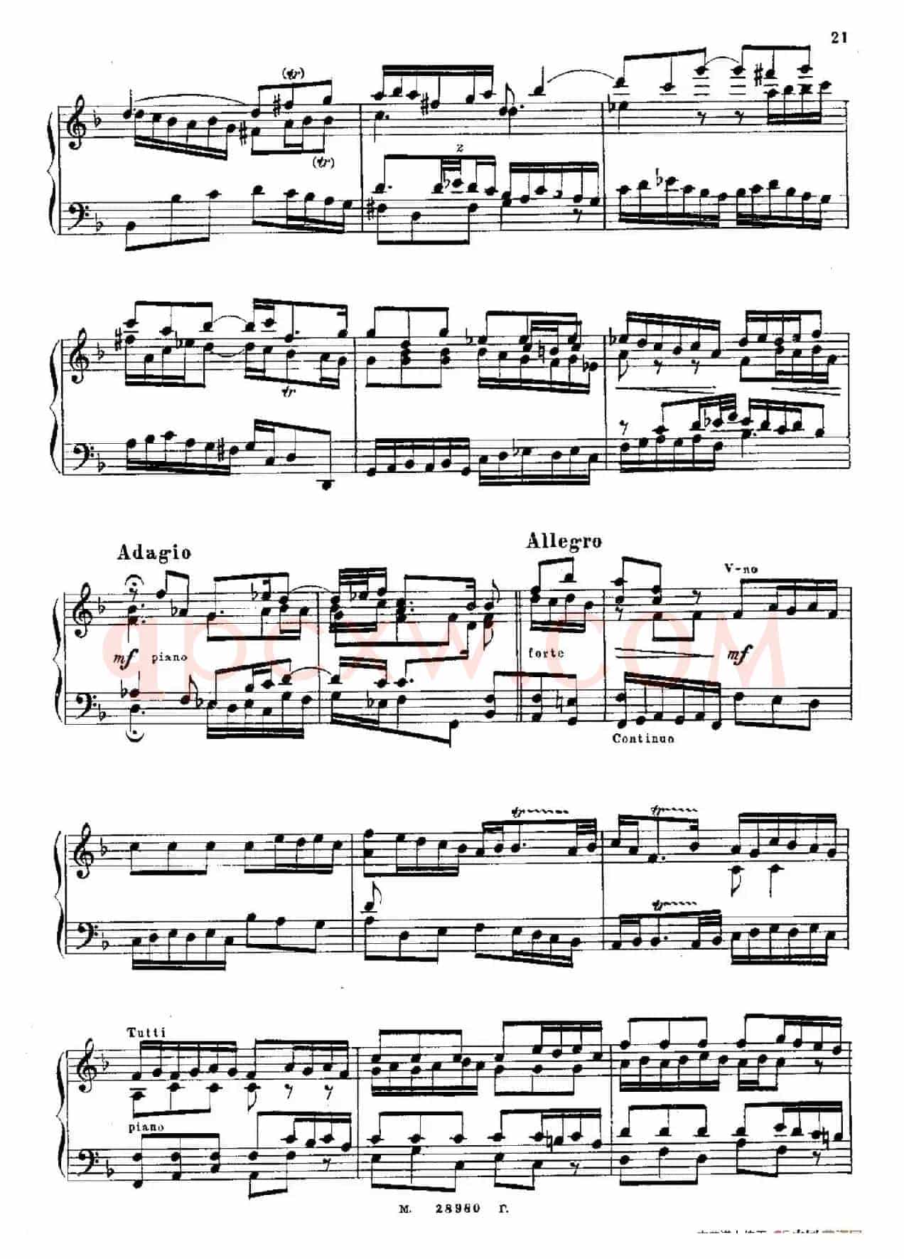 Brandenburg Concerto No.1 in F Major BWV 1046(F大调第一勃兰登堡协奏曲·第三乐章)