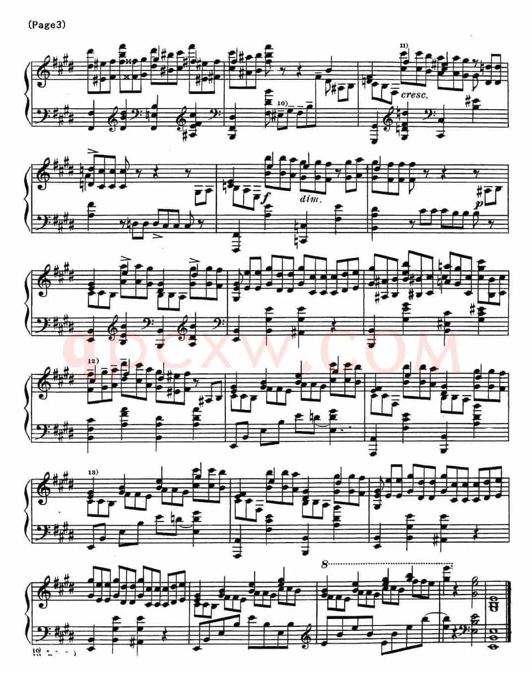 斯克里亚宾12首钢琴练习曲 Op8(No.5 Alexander Scriabin Etudes)