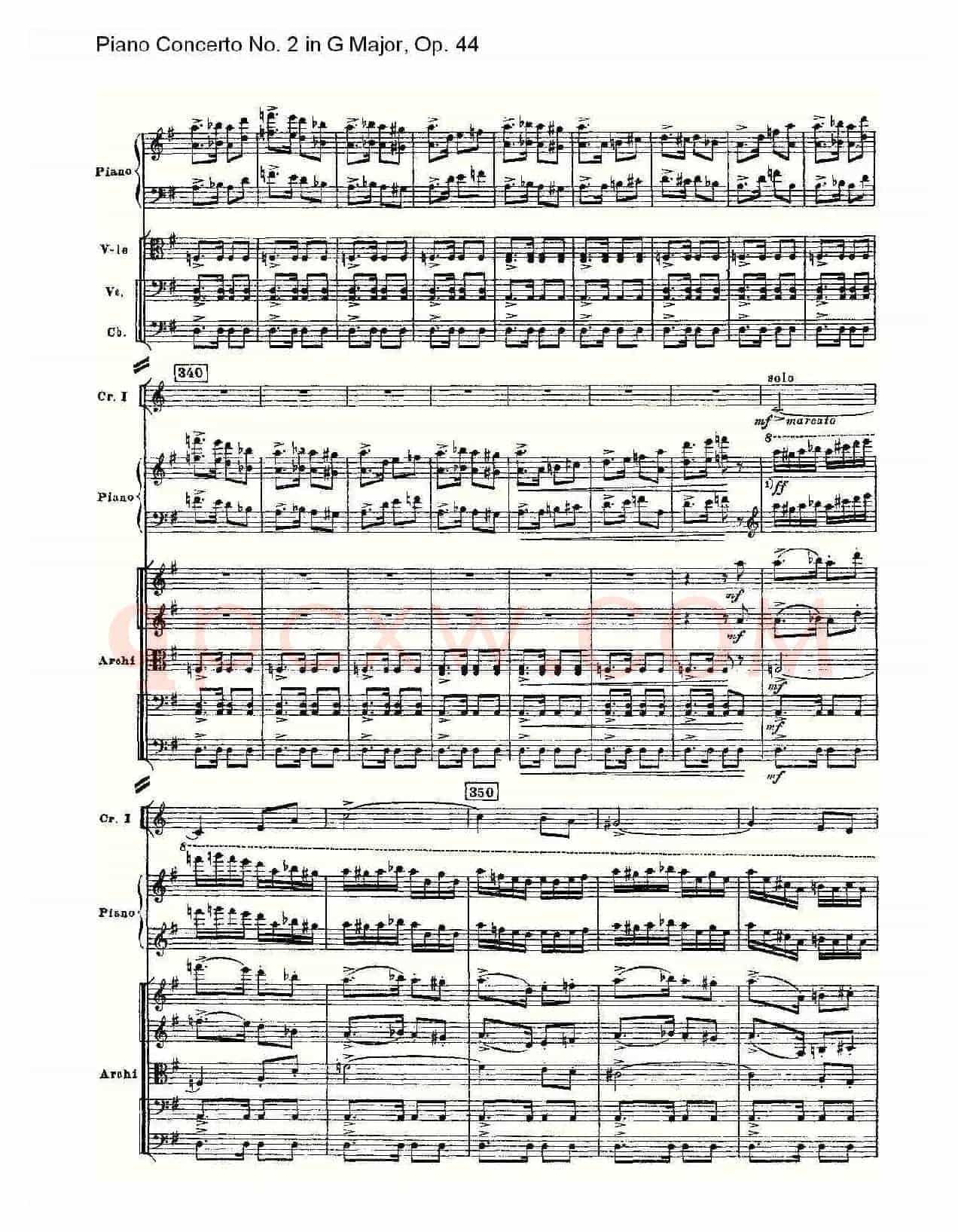 G大调第二钢琴协奏曲, Op.44第三乐章（二）