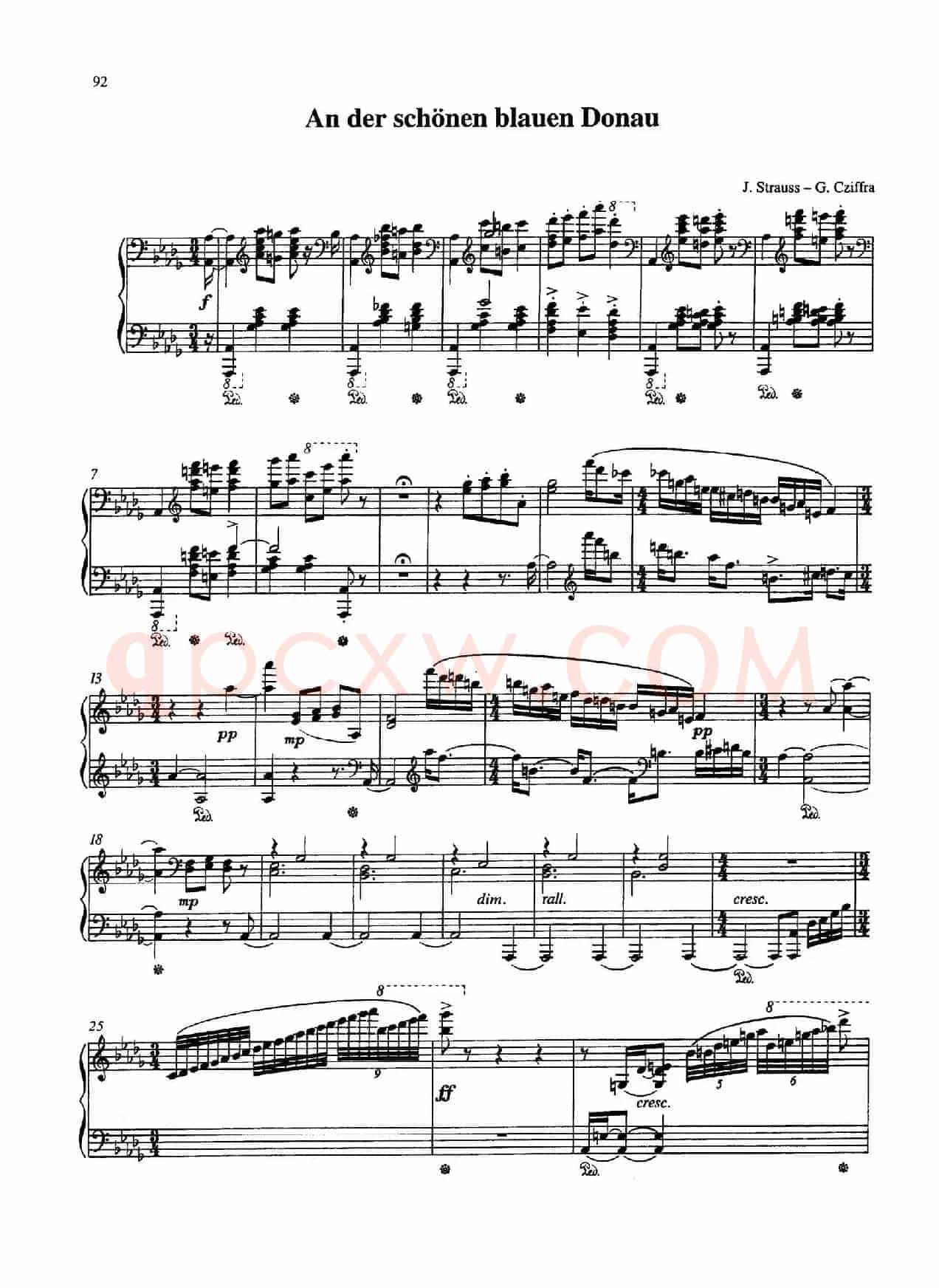 An Der Schonen Blauen Donau Op.314(蓝色多瑙河圆舞曲)