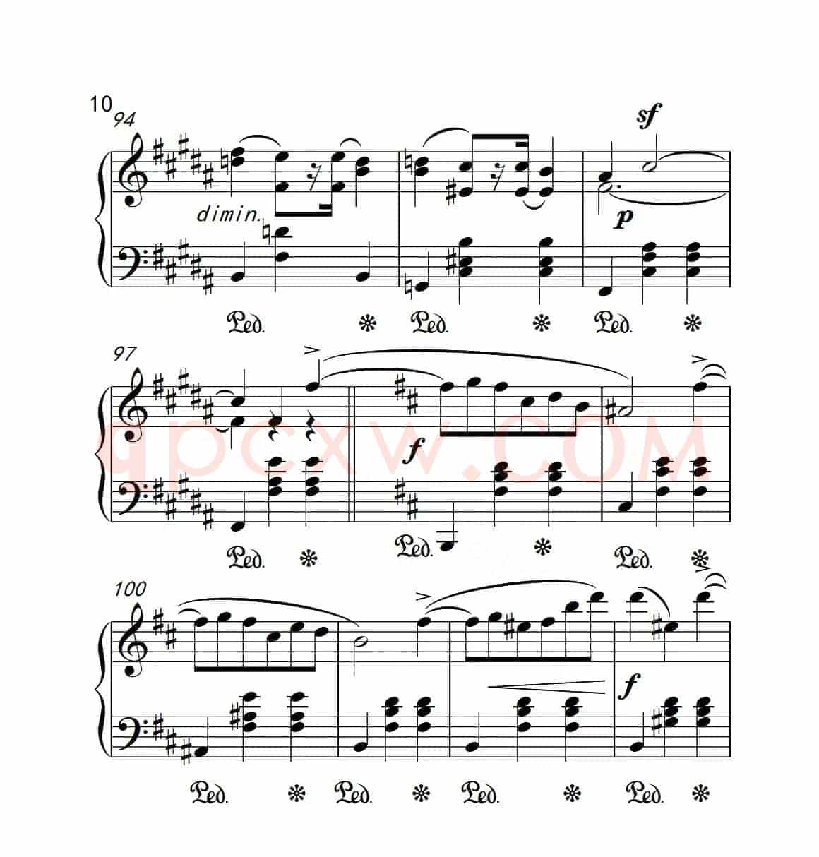 第六级 圆舞曲（中国音乐学院钢琴考级作品1~6级）