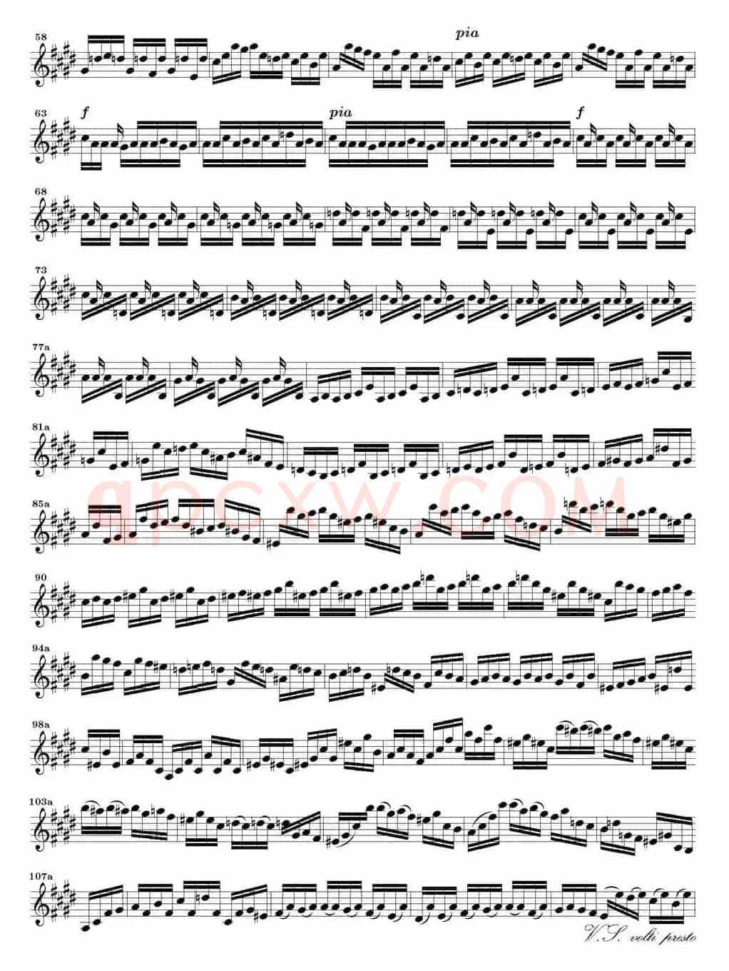 Bach Sonata BWV1006（无伴奏小提琴组曲）