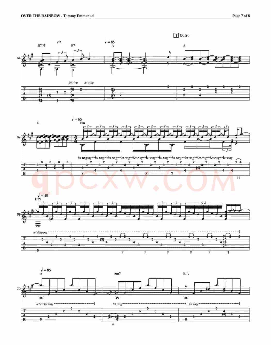 tommy emmanuel：over the rainbow（指弹吉他）