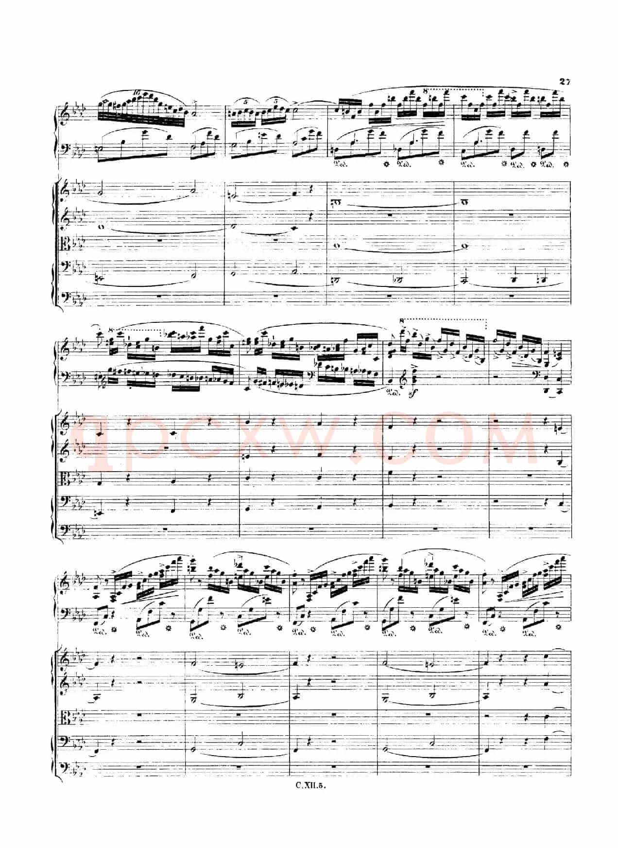 Piano Concerto No.2 in f Minor Op.21(f小调第二钢琴协奏曲·总谱)
