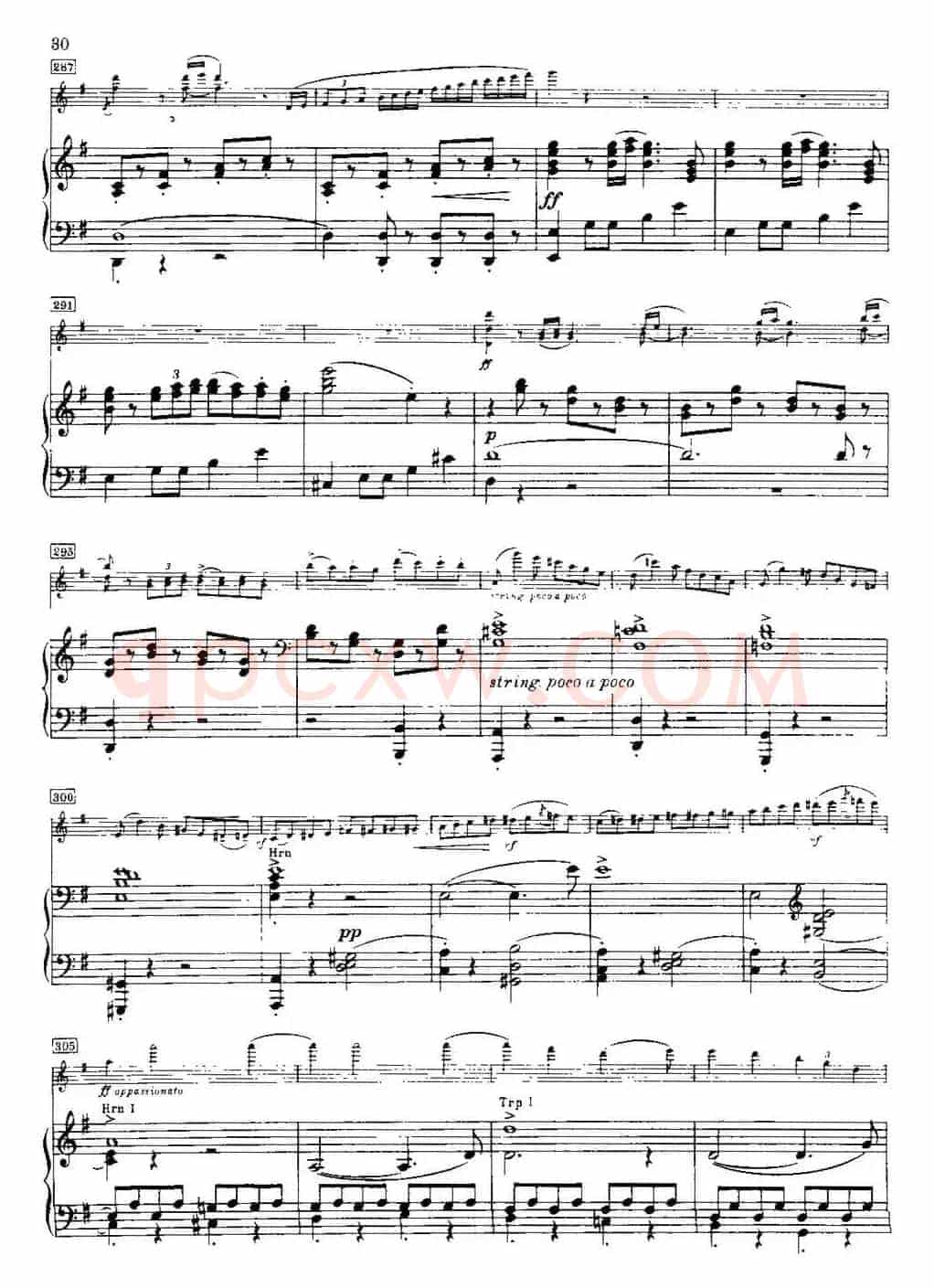 g小调小提琴协奏曲Op.26（III、Finale、小提琴+钢琴伴奏）