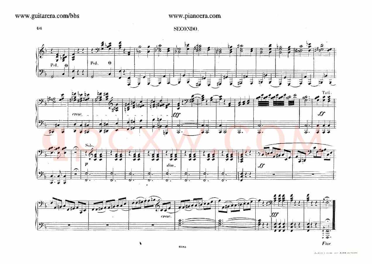Piano Concerto No.2 in f Minor Op.21(f小调第二钢琴协奏曲·四手联弹版)