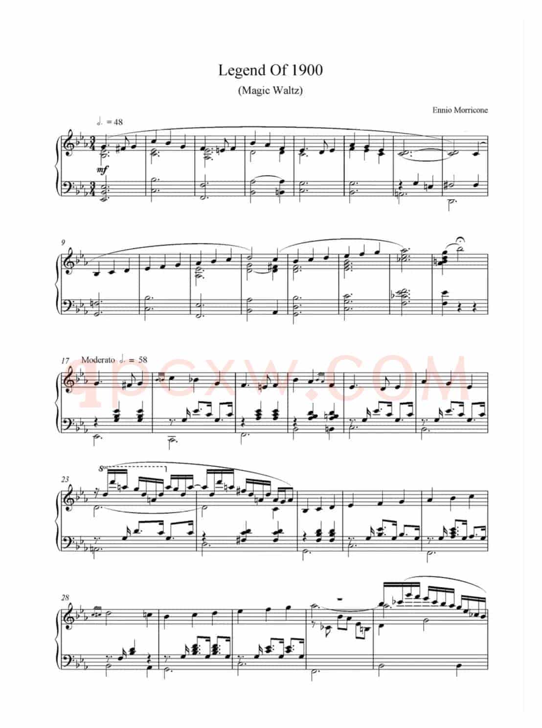 魔幻圆舞曲  Legend of 1900（选自电影《海上钢琴师》）