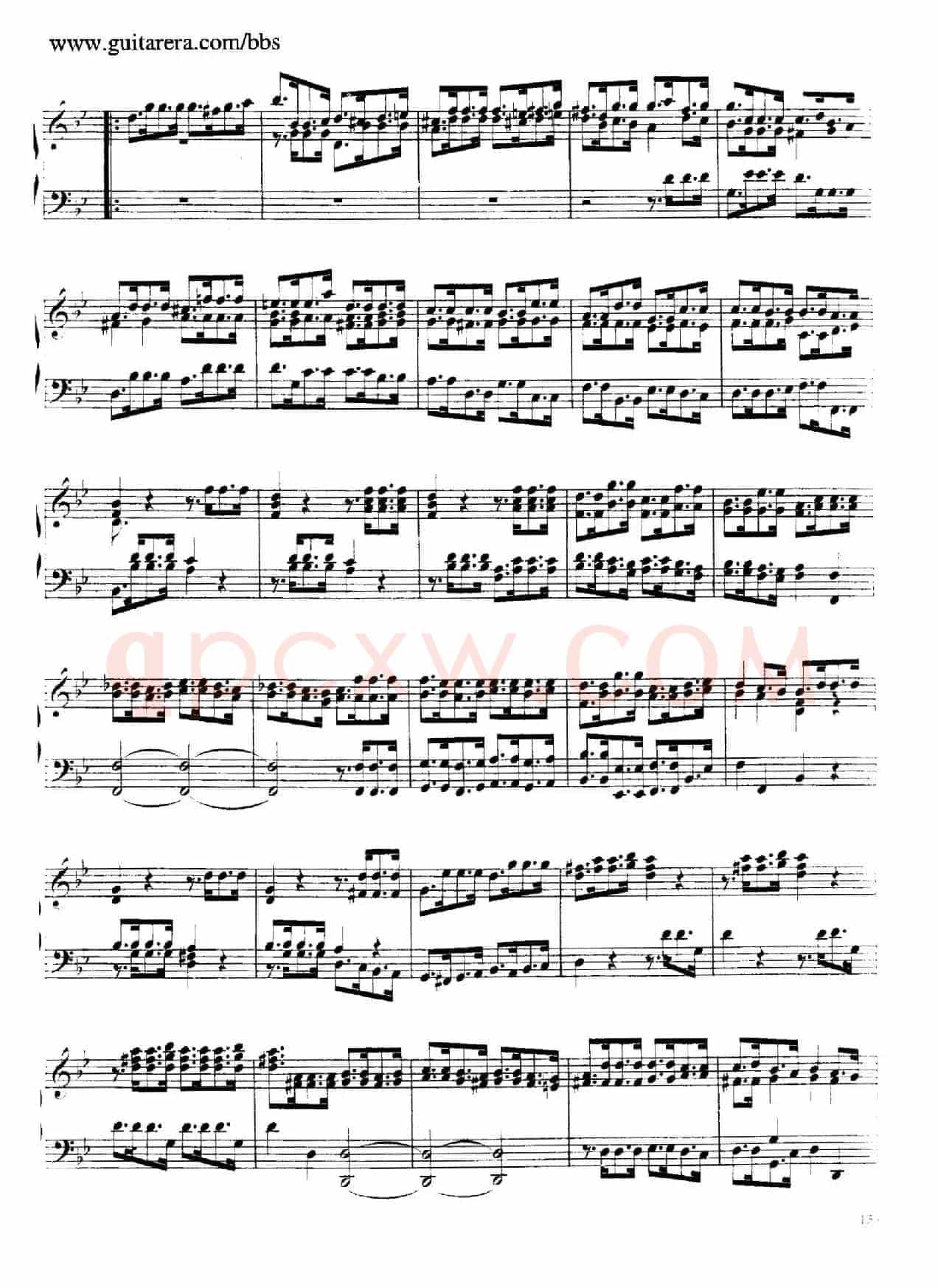 Suite No.7 in g Minor HWV 432（g小调第七组曲）