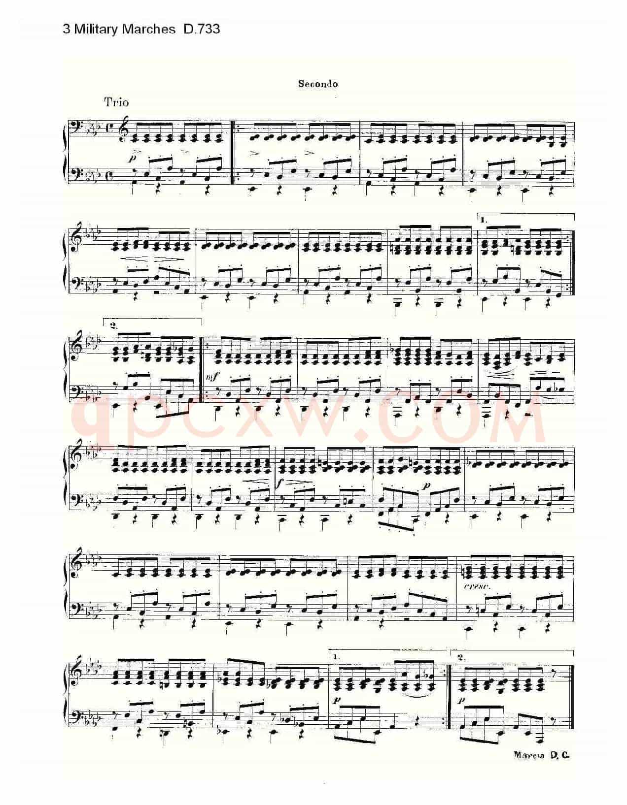 3 Military Marches D.733(3 士兵进行曲 D.733)