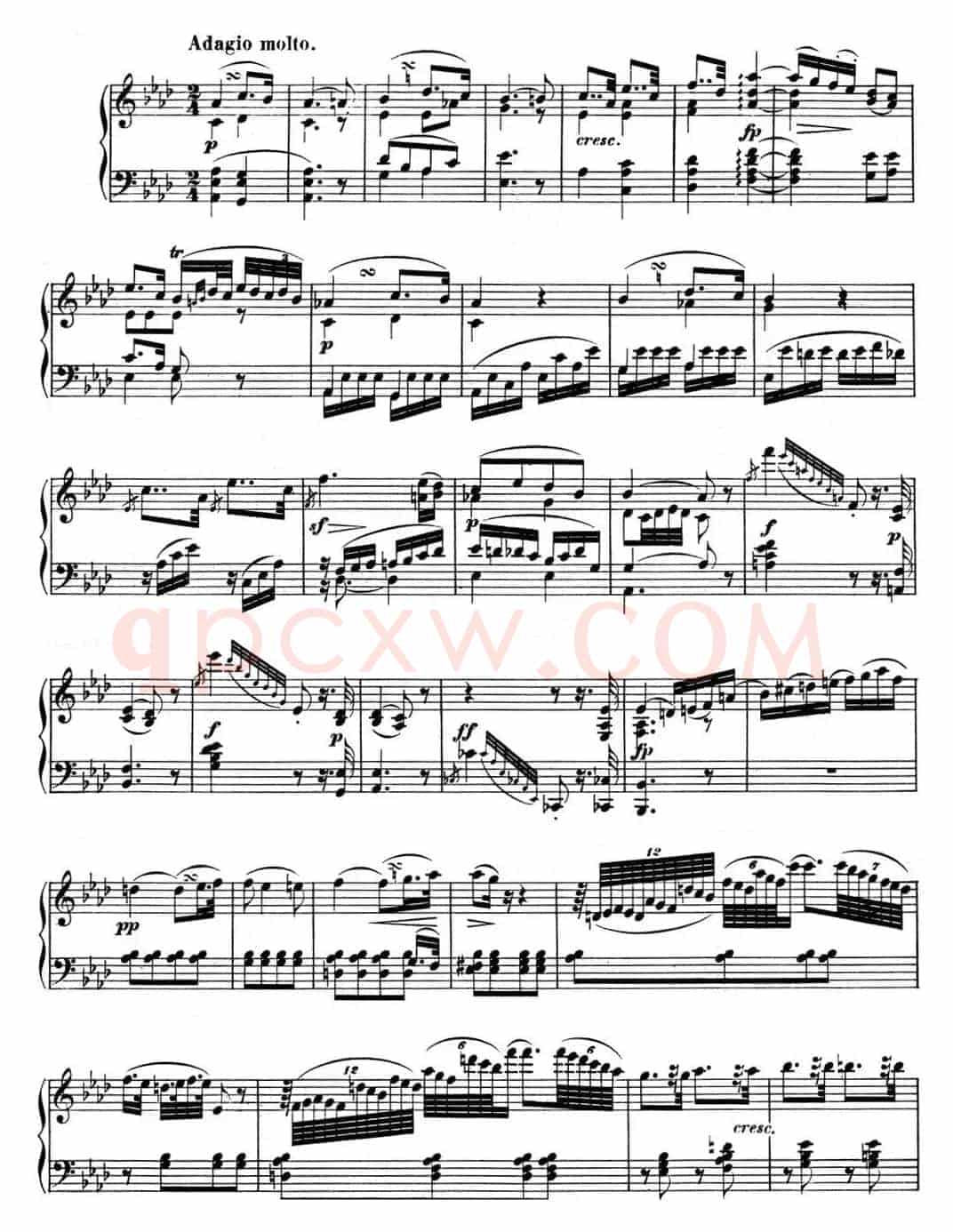 贝多芬钢琴奏鸣曲05 c小调 Op.10 No.1 C minor