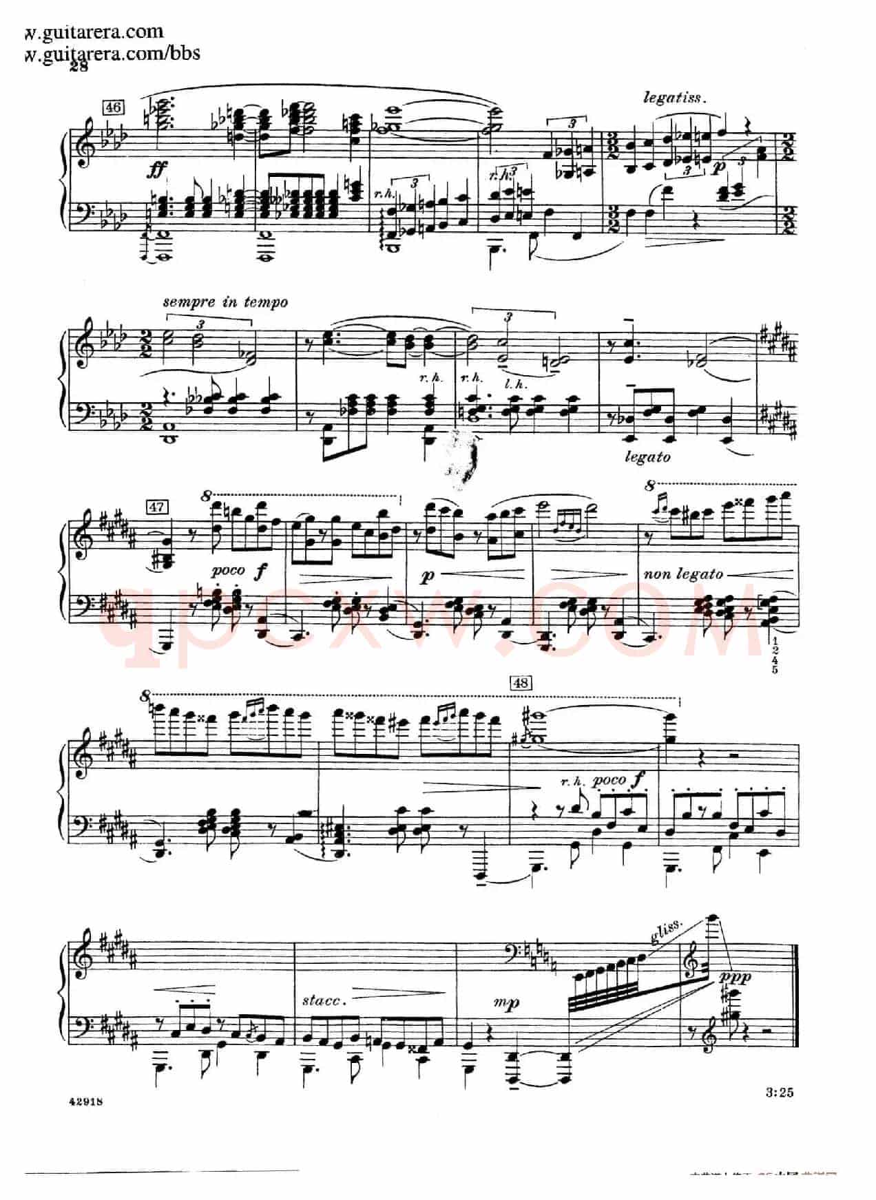 Souvenirs Op.28(纪念曲5. 踌躇的探戈)