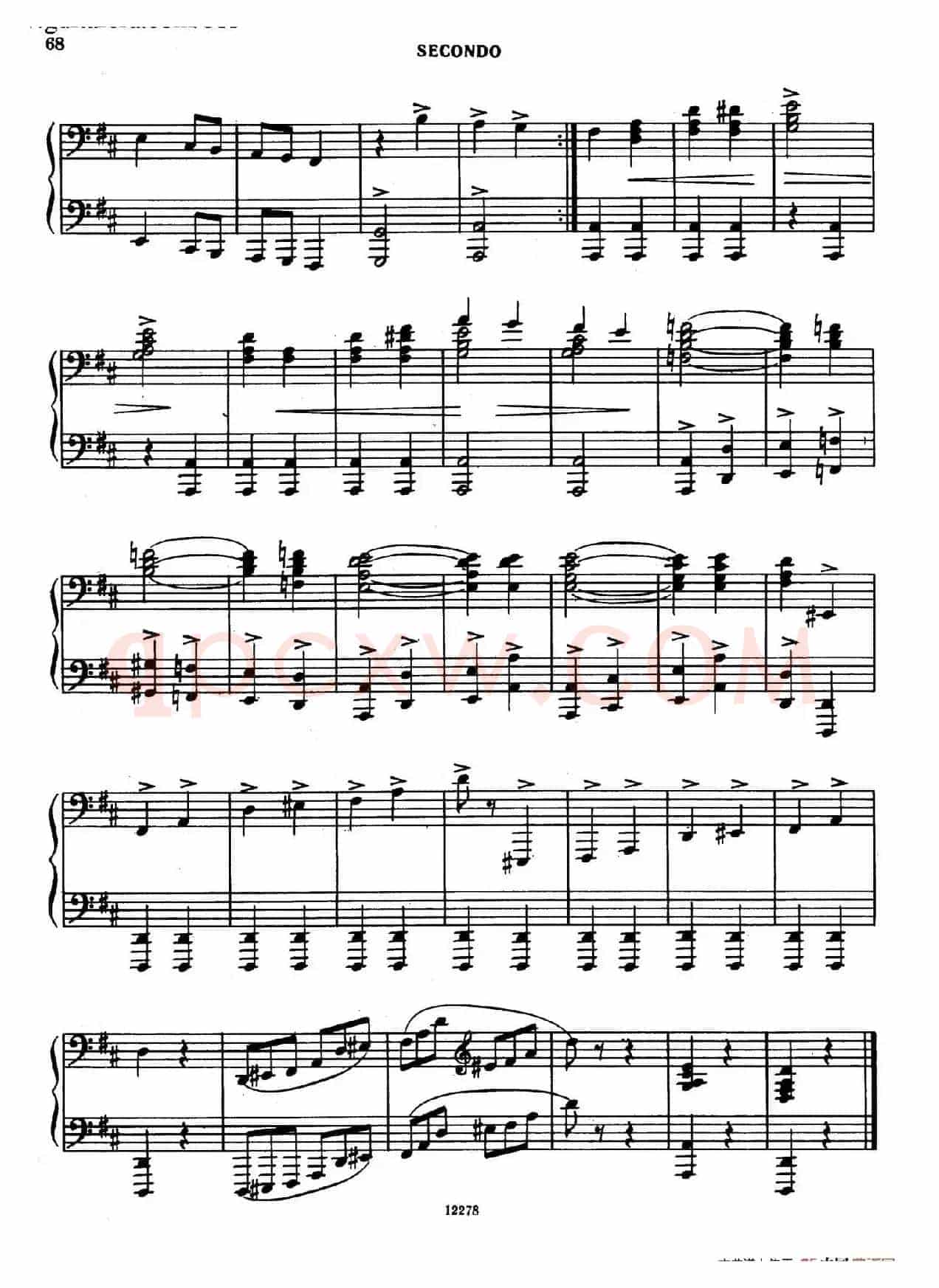 Tarantella in D Major(D大调塔兰泰拉舞曲·四手联弹)