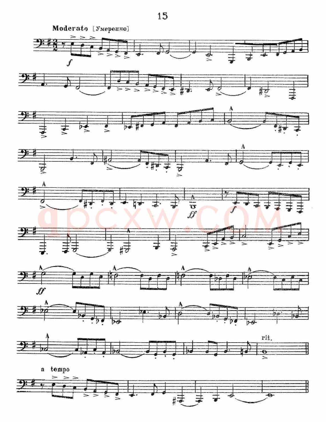 瓦西里耶夫24首大号练习曲集（13—18）
