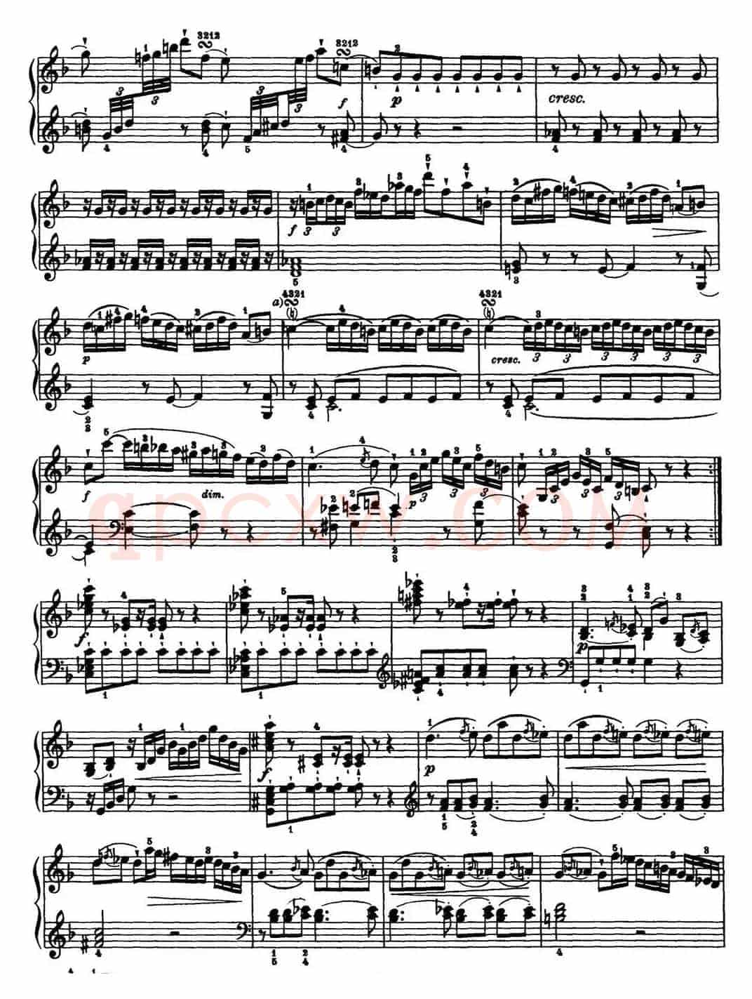 海顿 钢琴奏鸣曲 Hob XVI 29 in F major