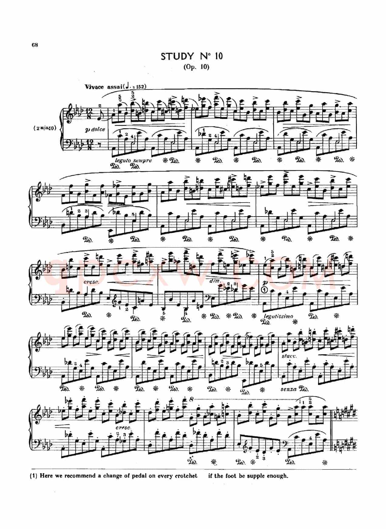 12 Etudes Op.10 柯尔托教学版（12首练习曲·10）
