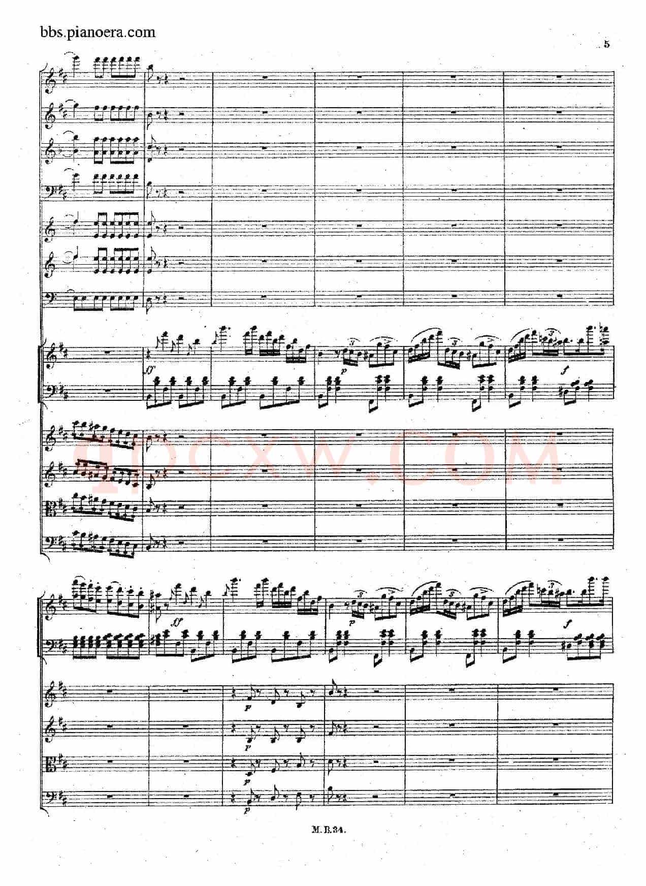 Capriccio Brillante in B Major Op.22(B大调华丽随想曲·钢琴+乐队总谱)