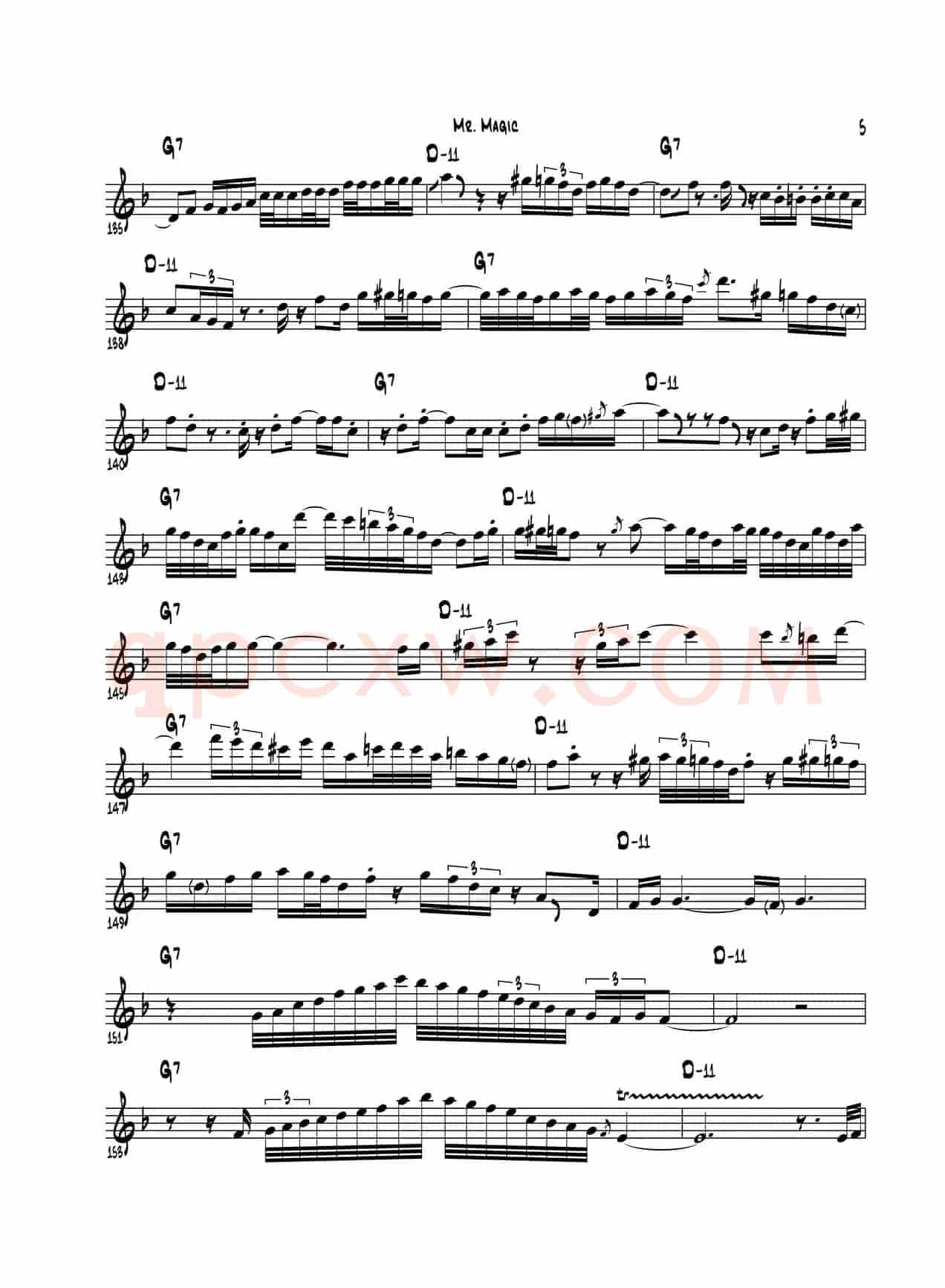 Mr Magic（次中音萨克斯）