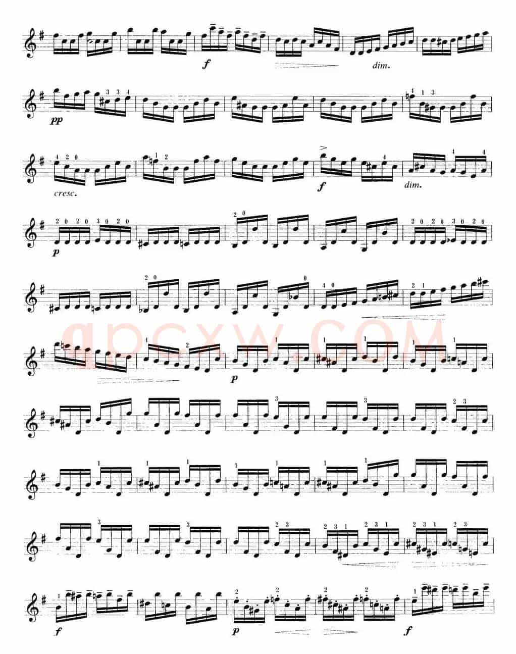 小提琴考级第八级：外国乐曲（7首）