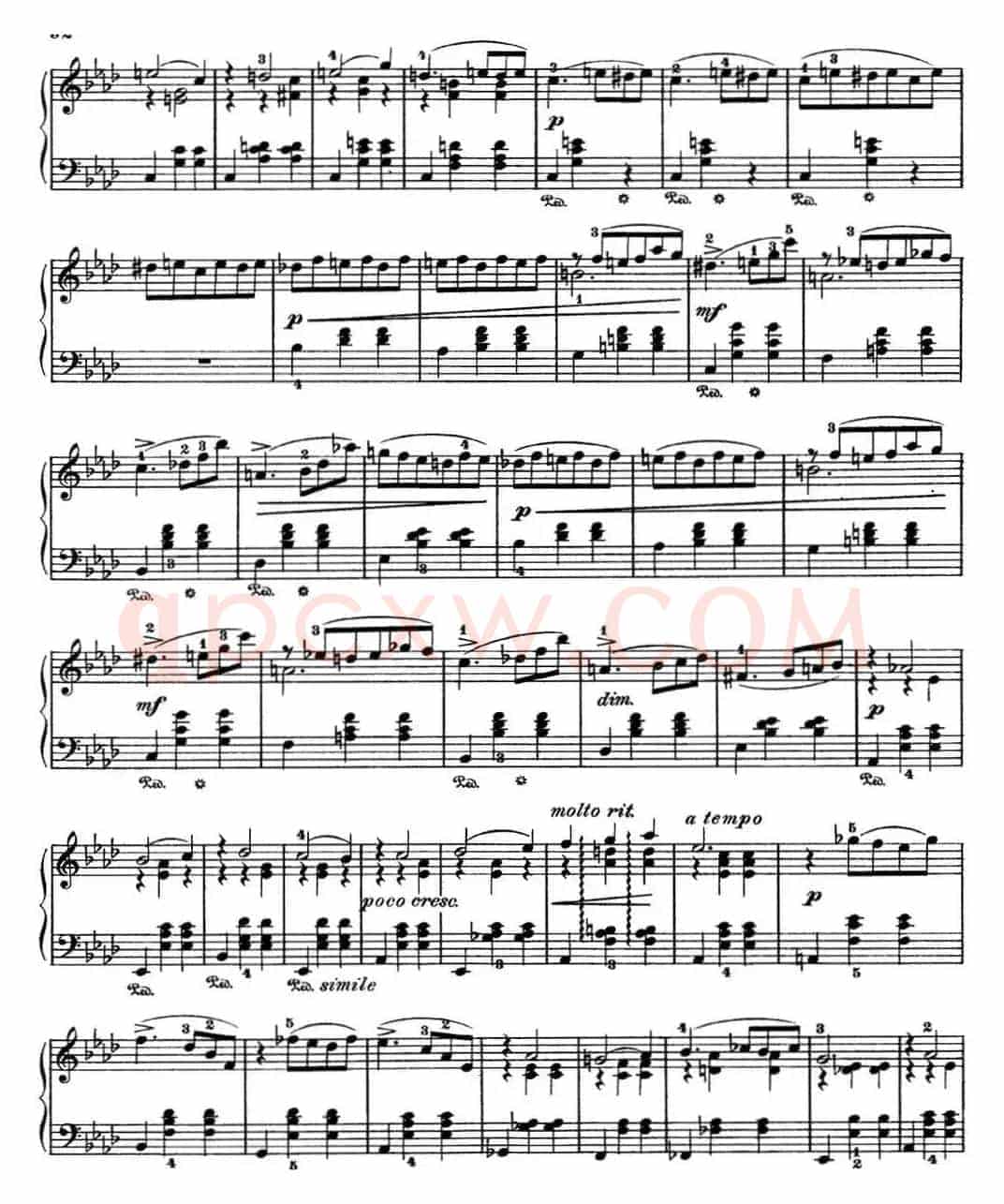 柴可夫斯基 四季 12月 圣诞节 降A大调 Christmas A flat major