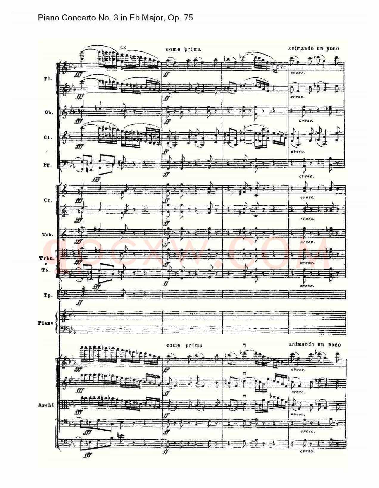 Piano Concerto No.3 in Eb Major, Op.75(Eb大调第三钢琴协奏)