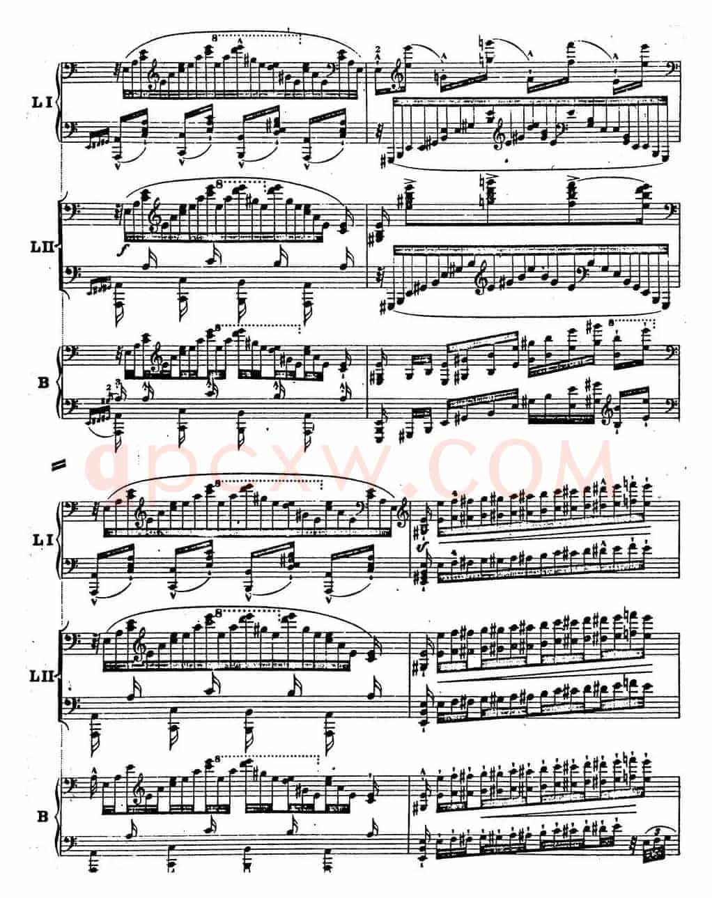 6首帕格尼尼大练习曲(Thema mit Variationen Etude Nr.6)
