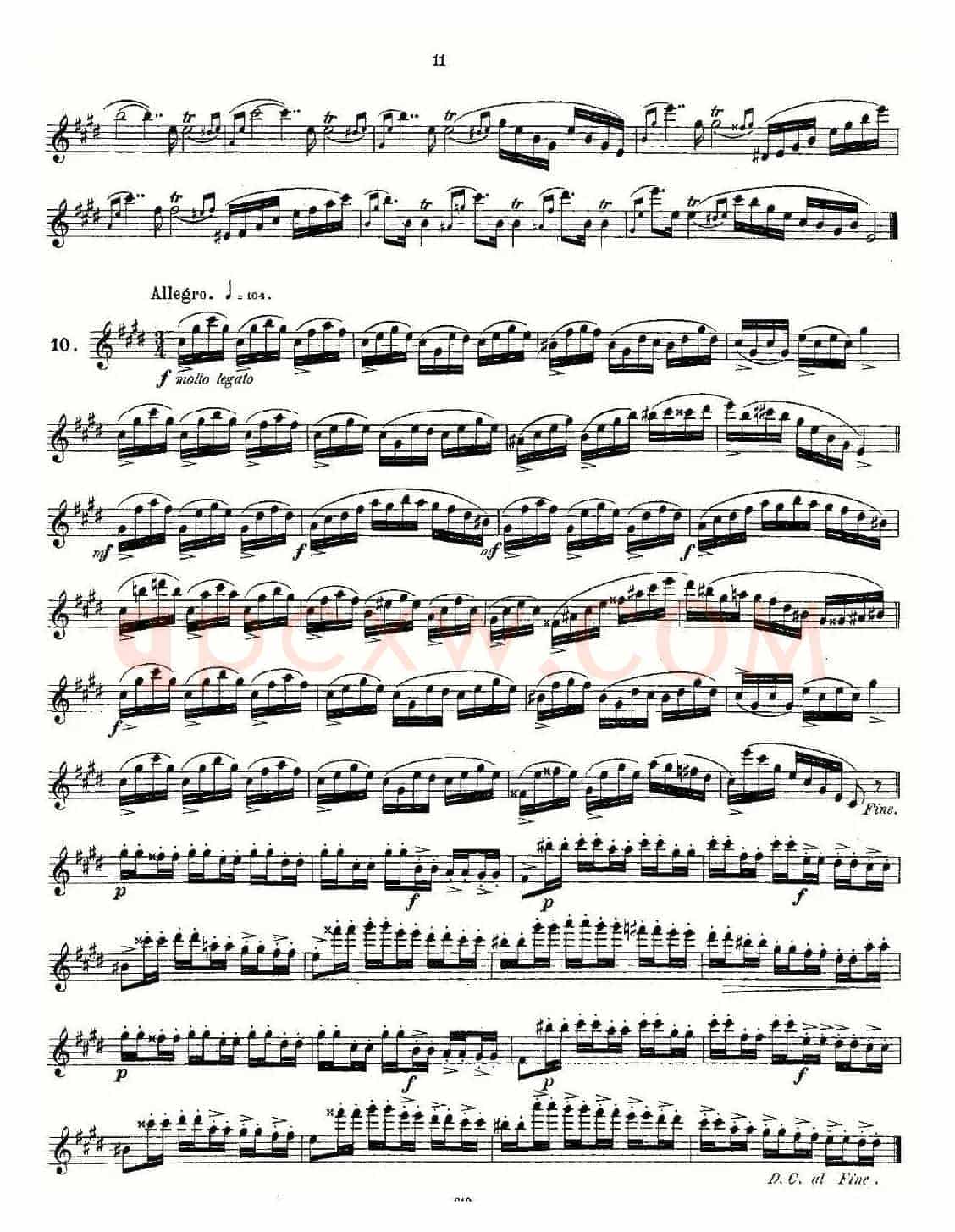 Andersen etude op30 之1—12（练习曲作品30号）