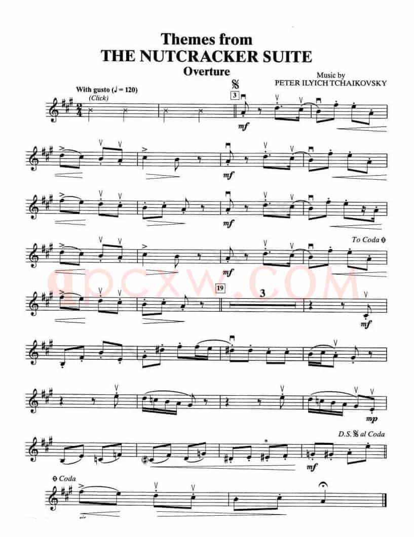 THE NUTCRACKER SUITE（小提琴谱）