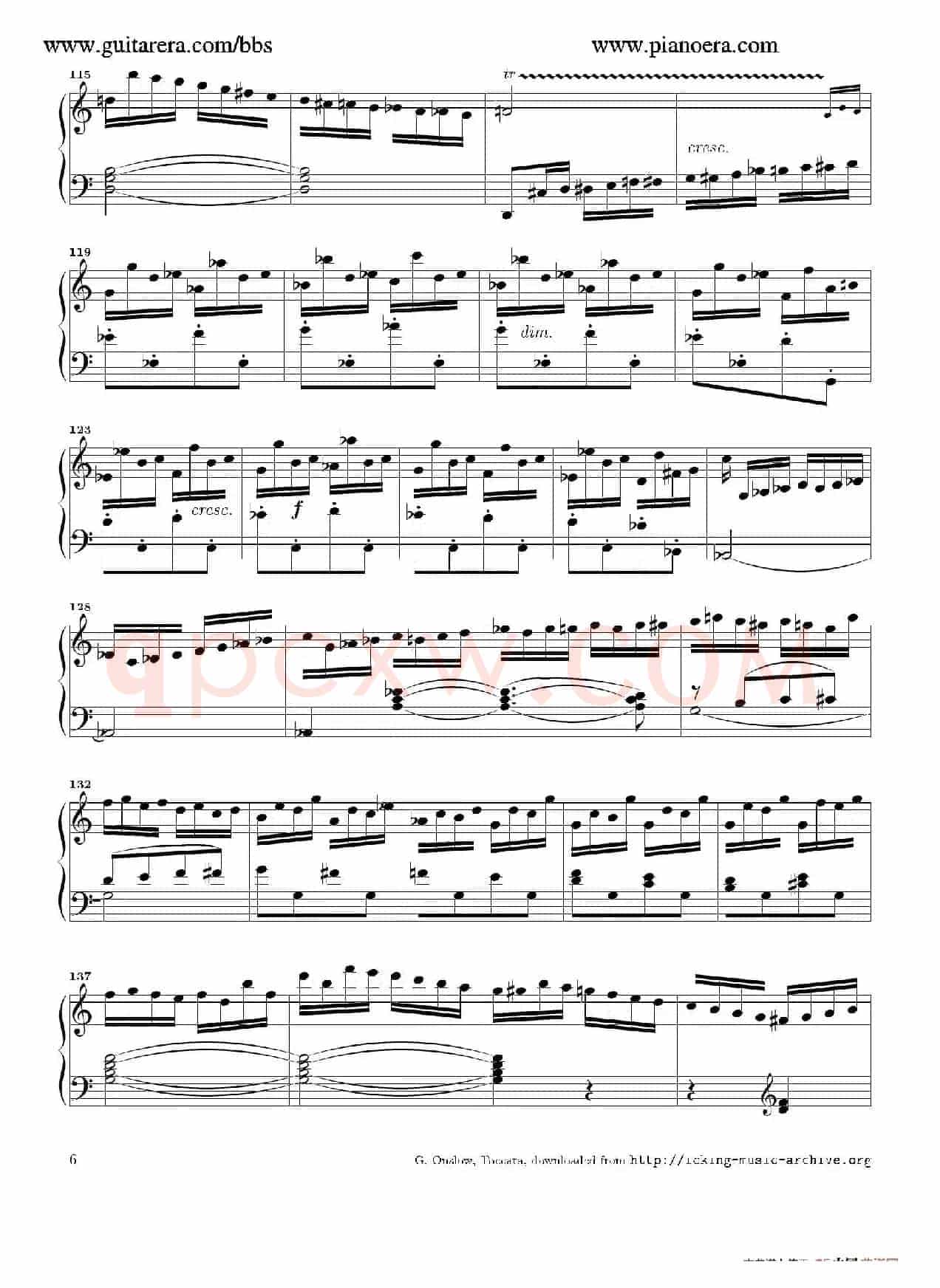 Toccata in C Major Op.6（C大调托卡塔）