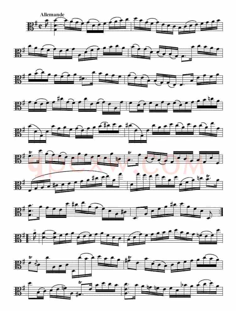 Bach《6 Suites》(巴赫《组曲》、中提琴)