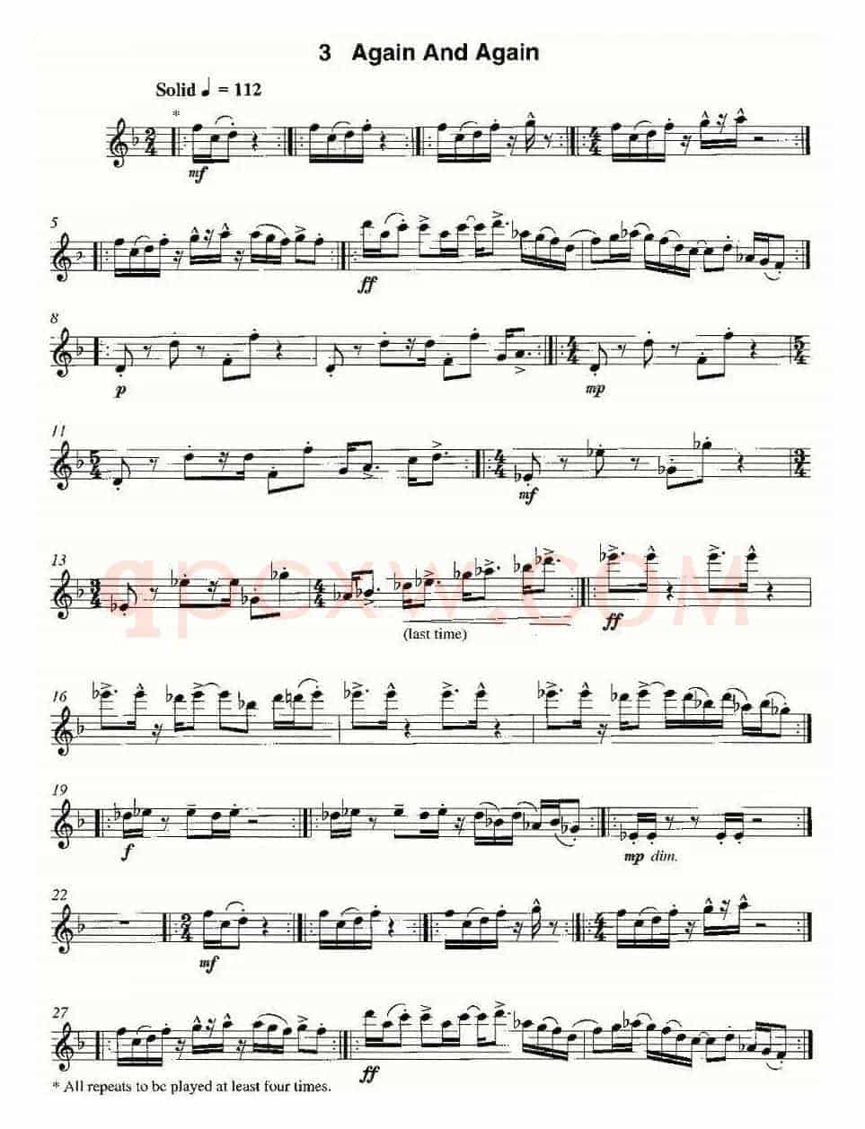 Again And Again（12首现代风格练习曲之3）