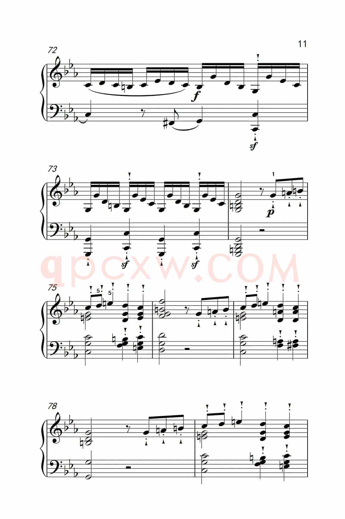 奏鸣曲 Opus 10 Nr.1 第三乐章（贝多芬奏鸣曲集 2）