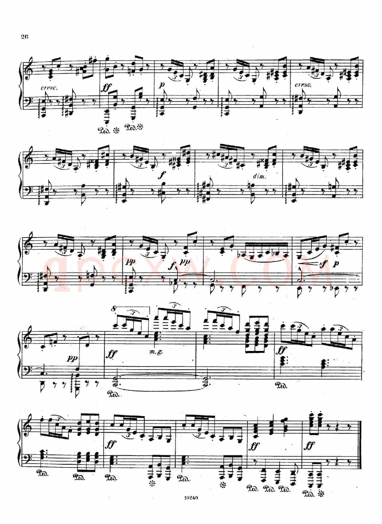 Etudes Rythmiques Op.149(节奏练习曲集)(6)