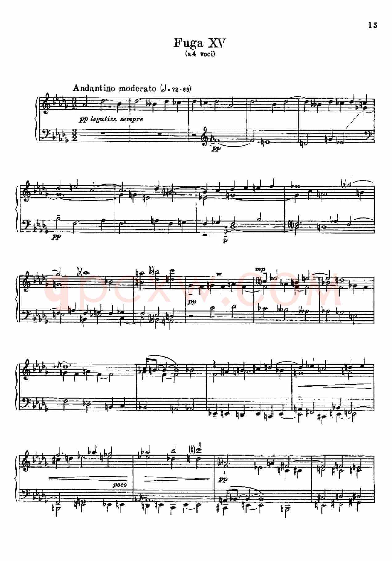 24 Preludes and Fugues Part.2 Op.45(24首前奏曲与赋格·第二部分·15)