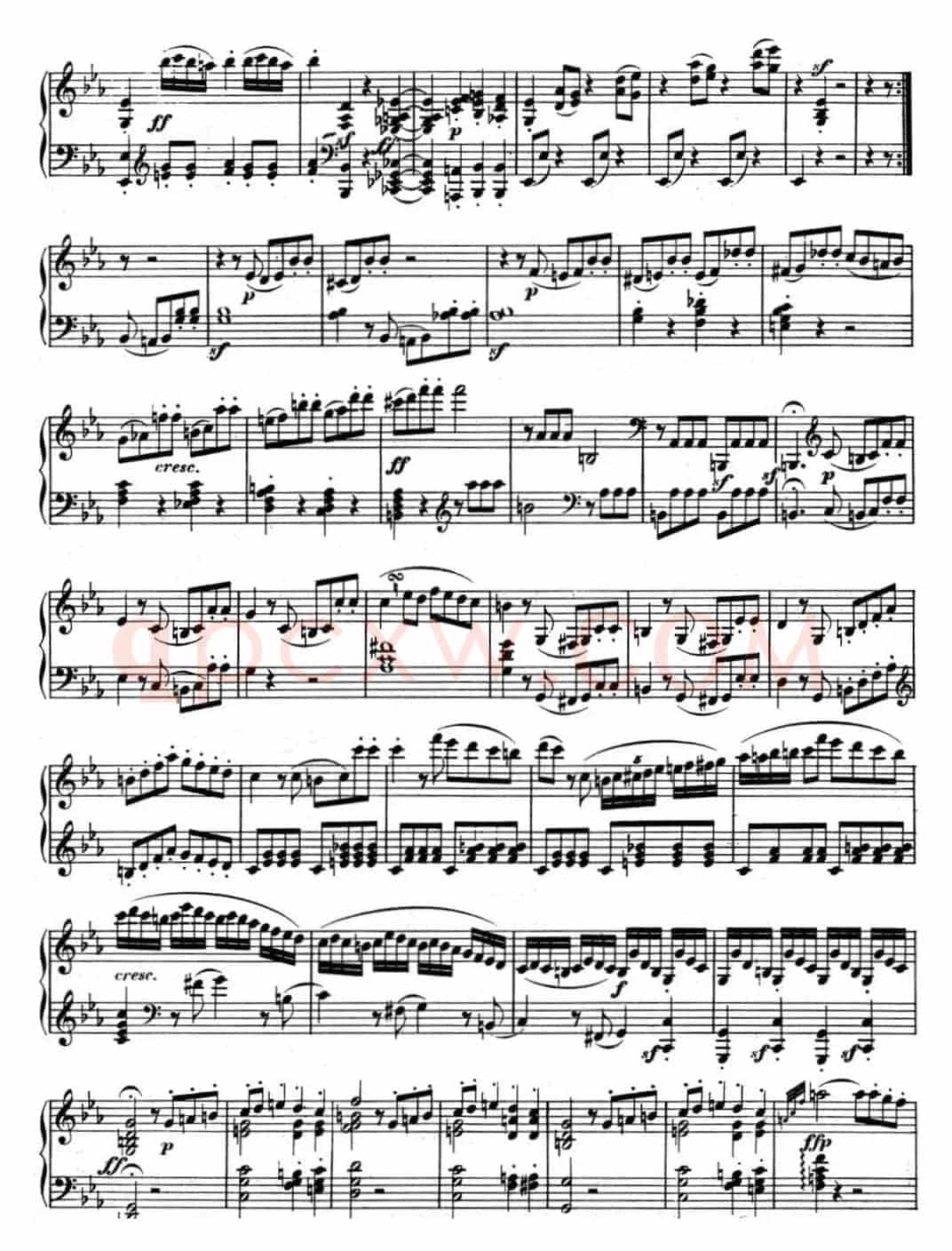 贝多芬钢琴奏鸣曲05 c小调 Op.10 No.1 C minor