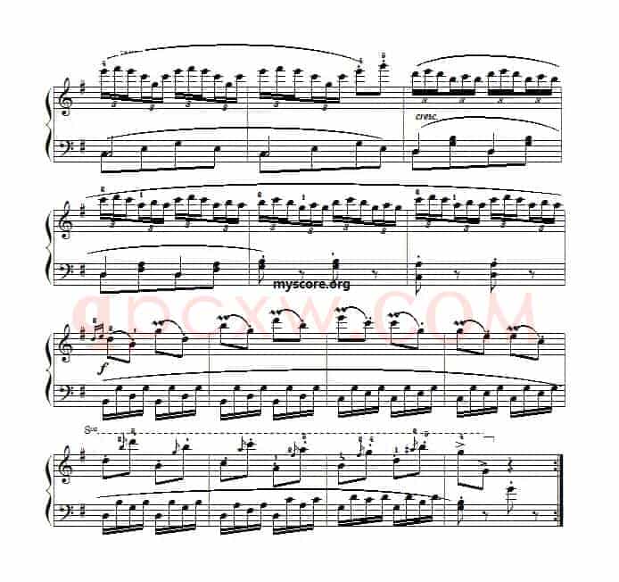 车尔尼（Czerny）849第17首曲谱及练习指导