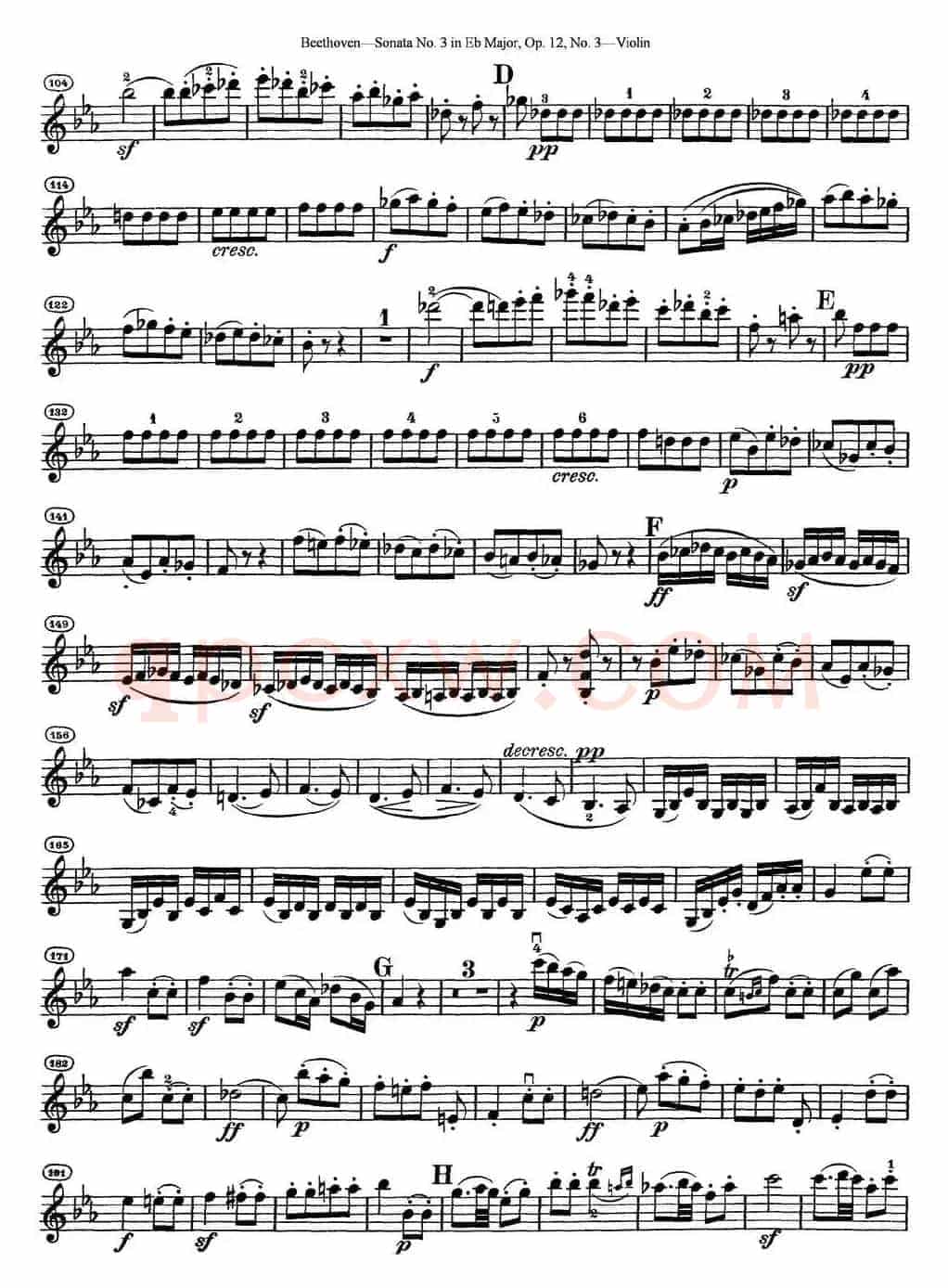 Violin Sonata No.3 in Eb Major Op.12 No.3