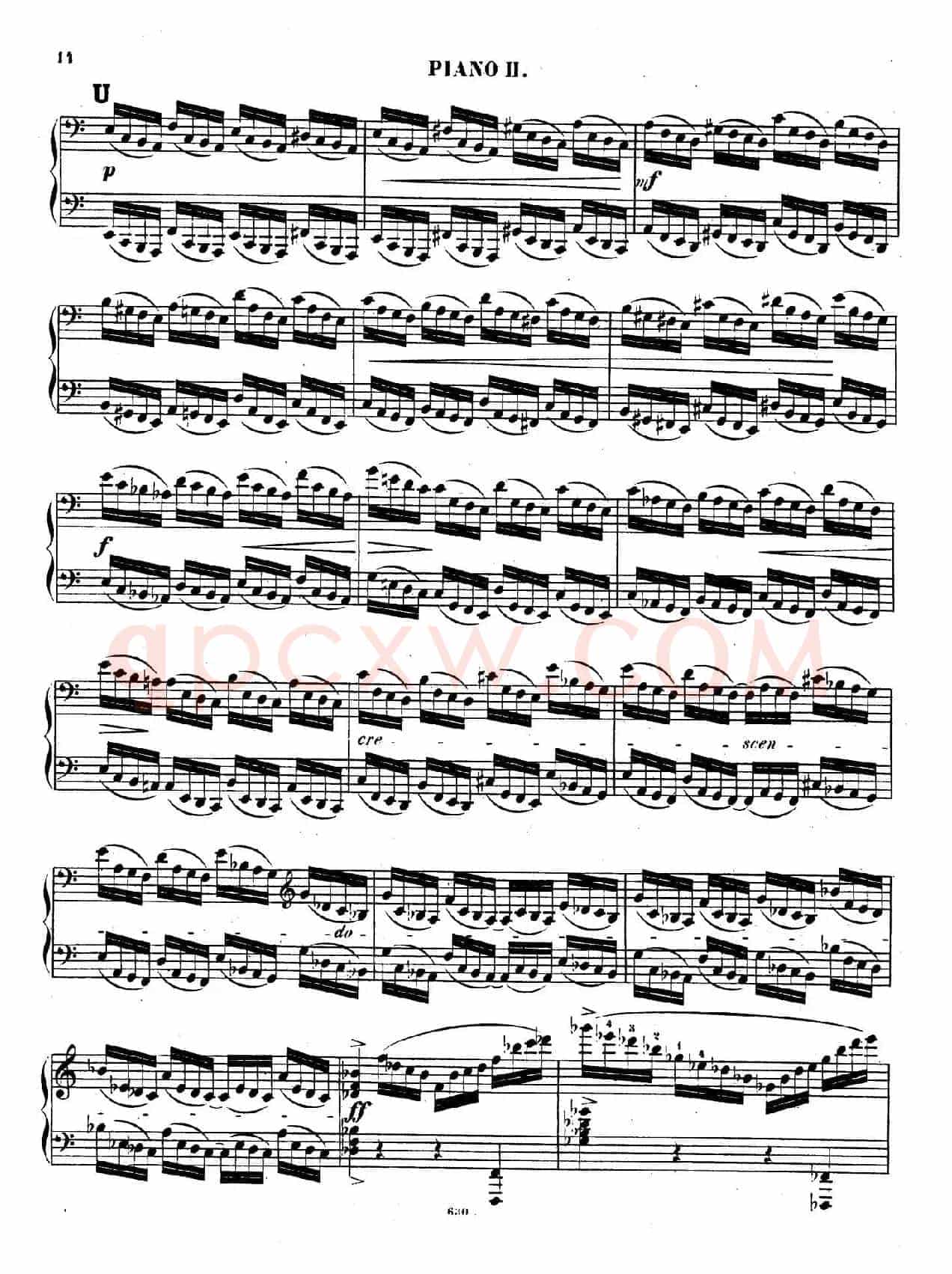 Chaconne for 2 Pianos Op.150(双钢琴第二钢琴)