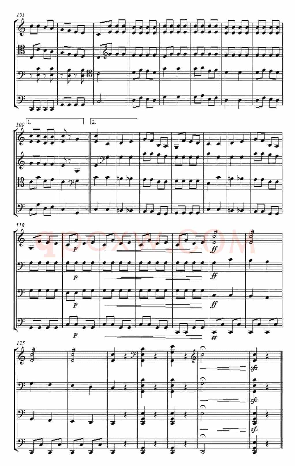 Can Can for Cello Quartet（康康舞曲大提琴四重奏）