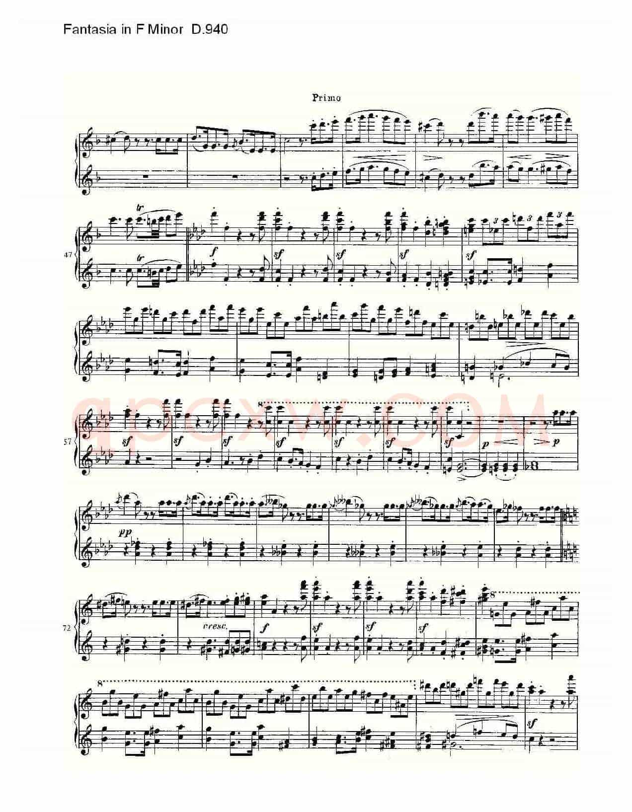 Fantasia in F Minor D.940（F小调幻想曲D.940）
