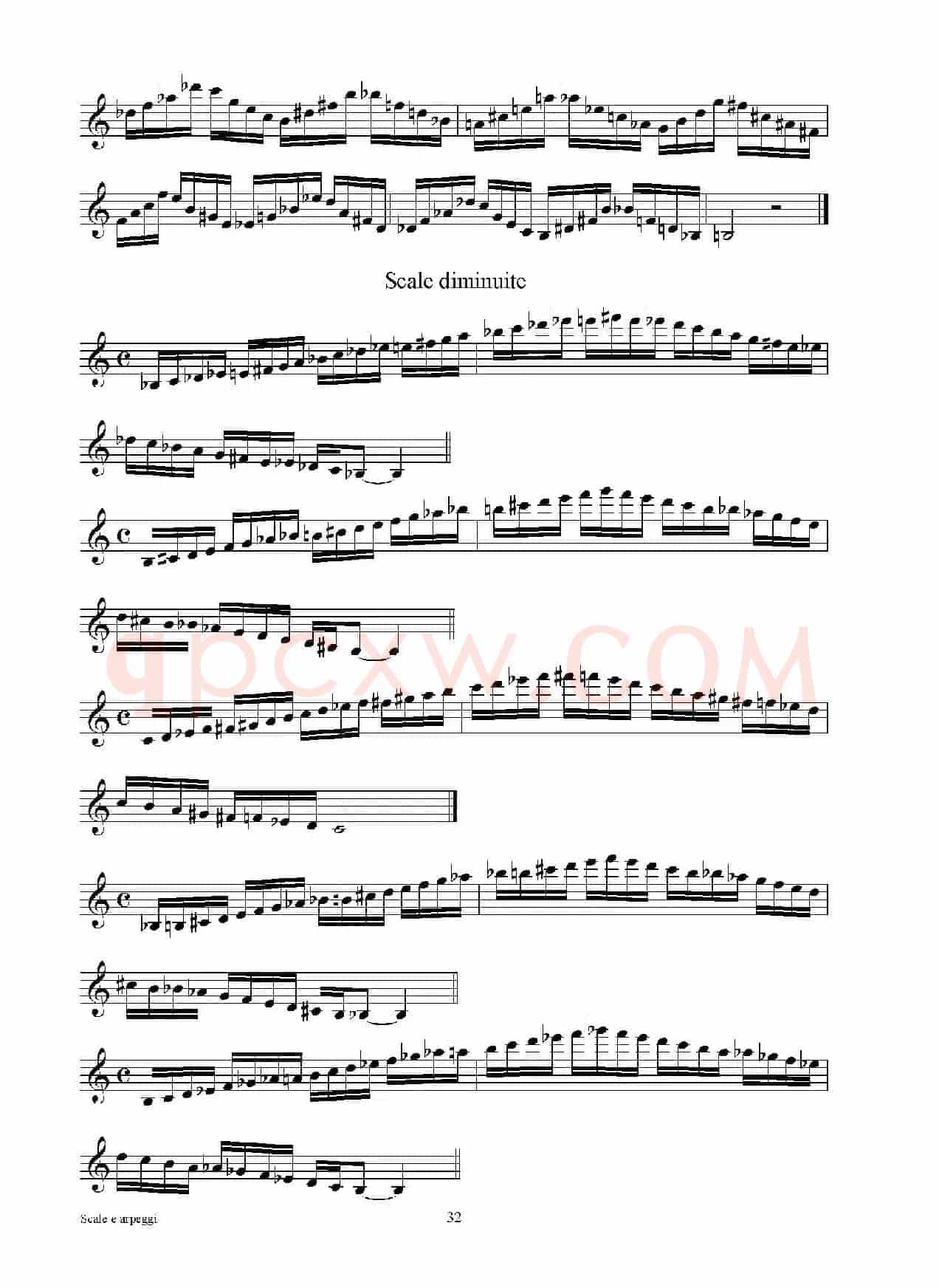 实用的萨克斯音阶练习曲集（P31——46）