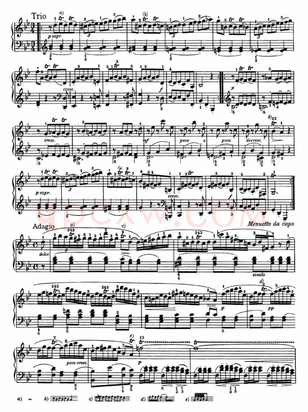 海顿 钢琴奏鸣曲 Hob XVI 6 Partita G major