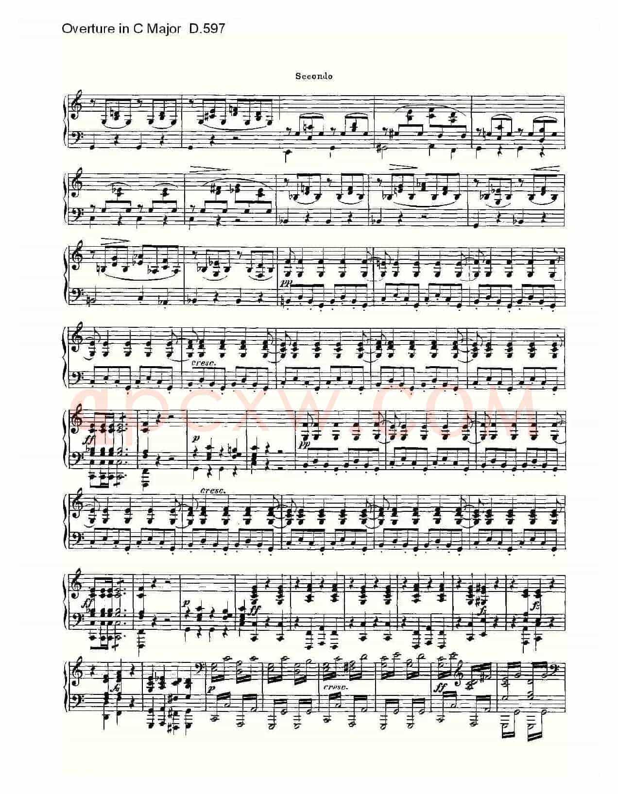 Overture in C Major D.597(C大调序曲 D.597)