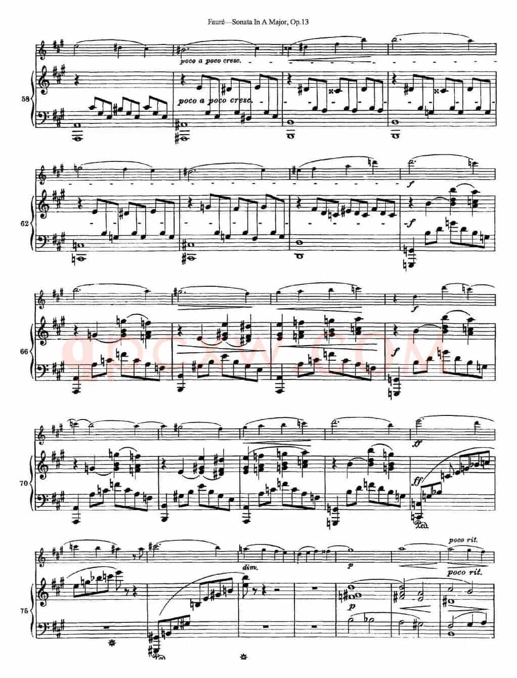 Violin Sonata No.1 Op.13（小提琴+钢琴伴奏）