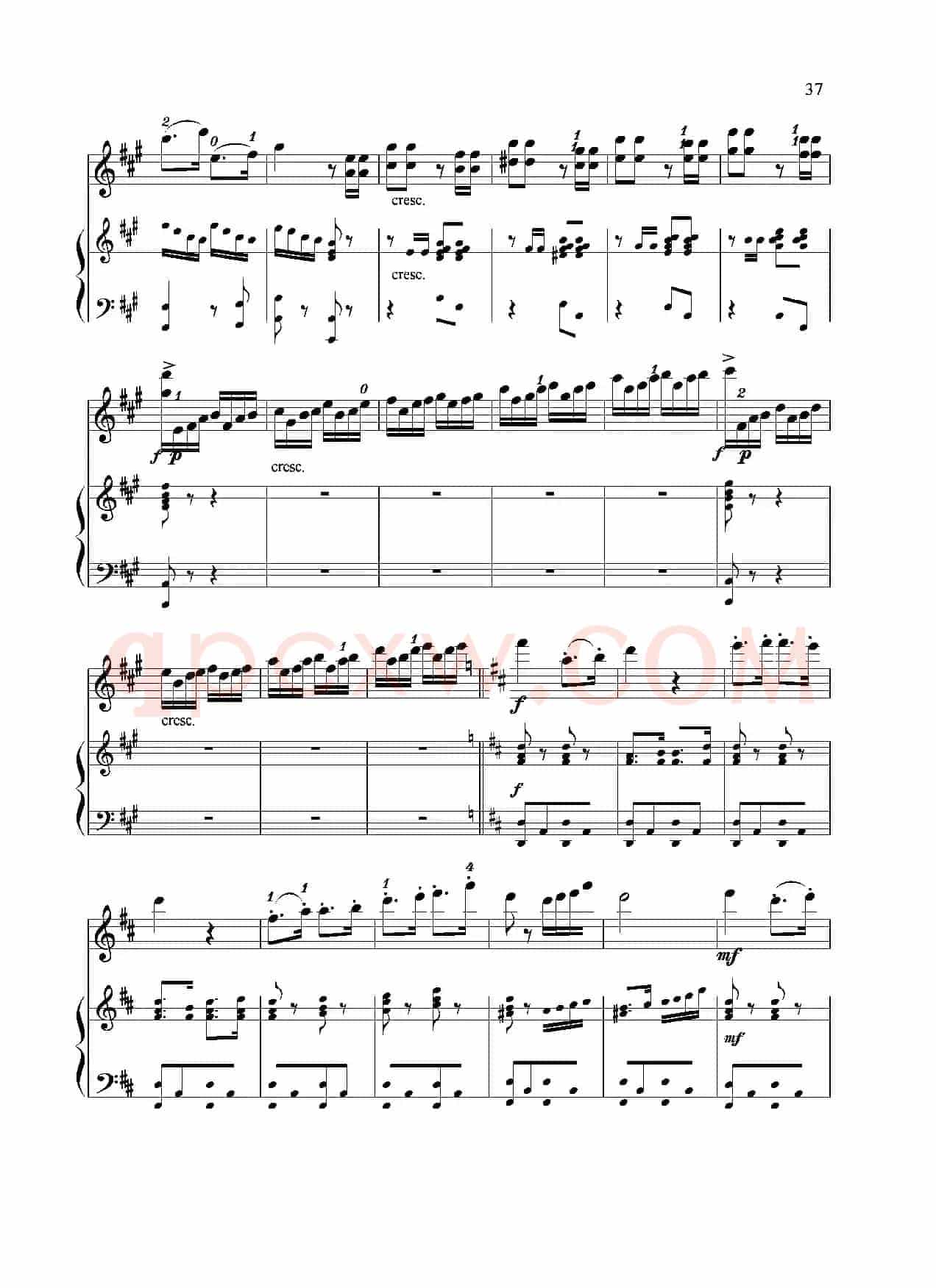 满江红幻想曲（小提琴+钢琴）