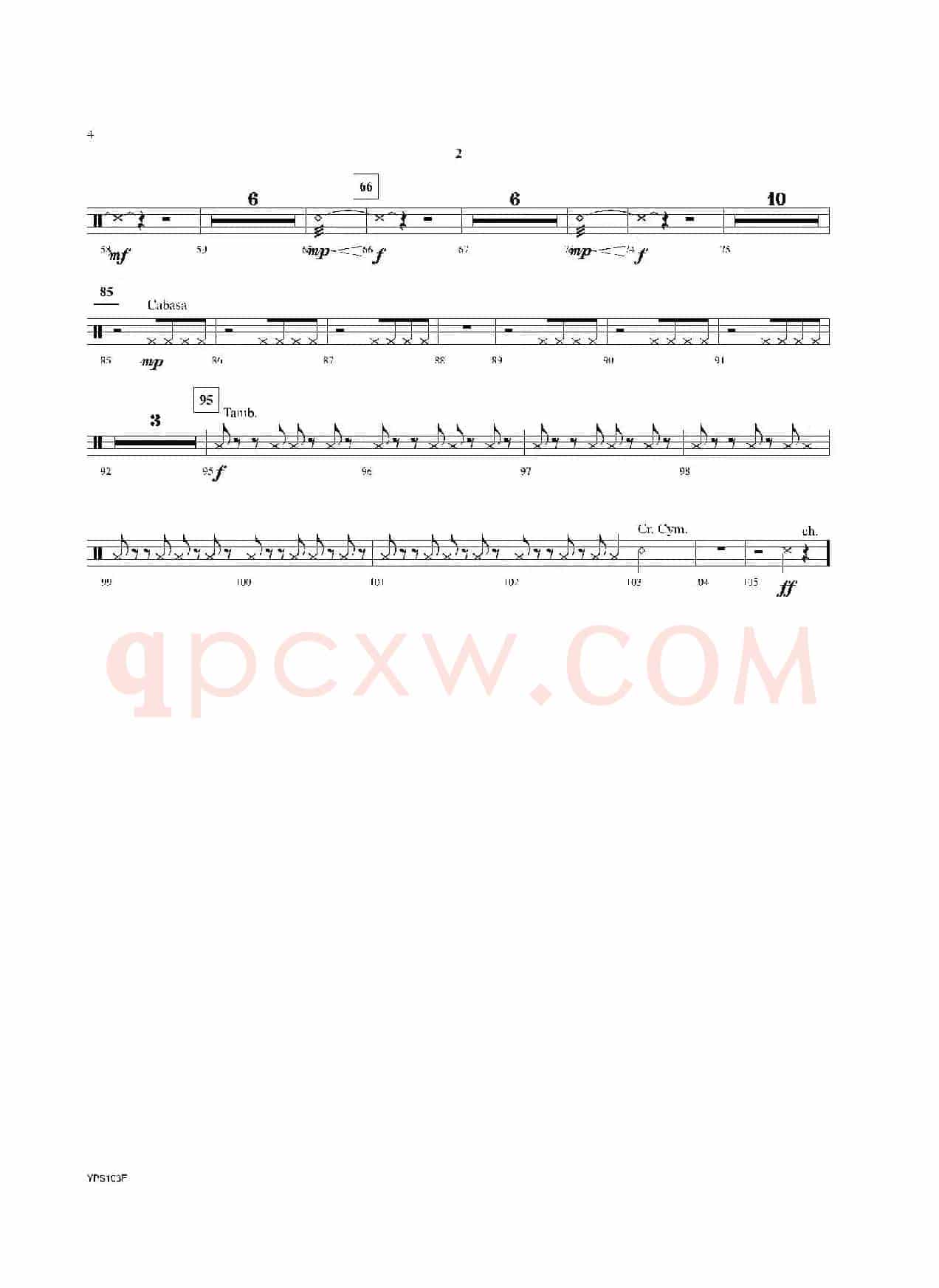 Dance of Harlequins（打击乐组Perc 2分谱）