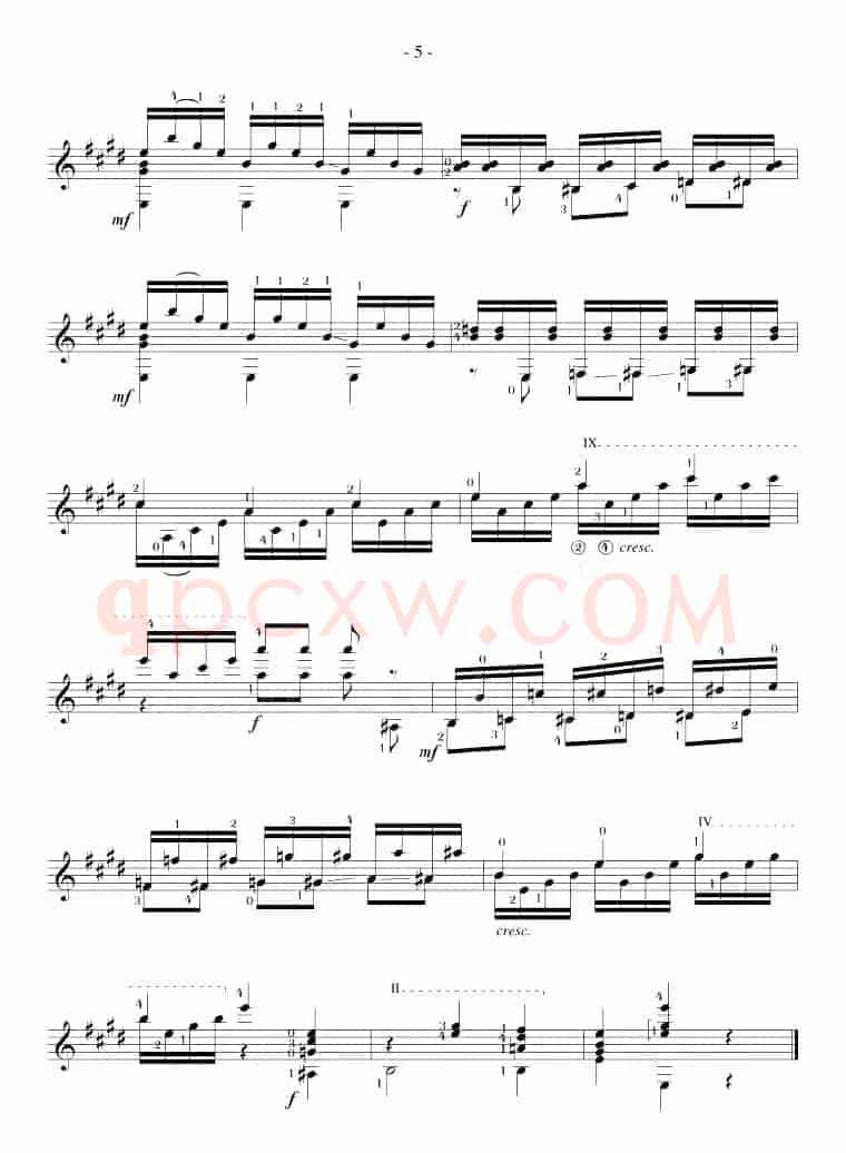 Mauro Giuliani《12 Studies,Op.48》（STUDY 14）
