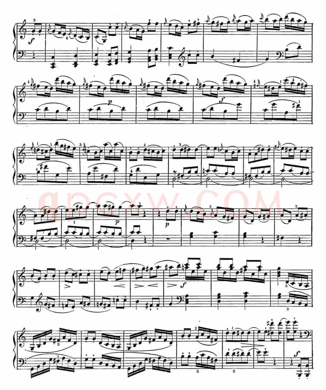 海顿 钢琴奏鸣曲 Hob XVI 48 in C major